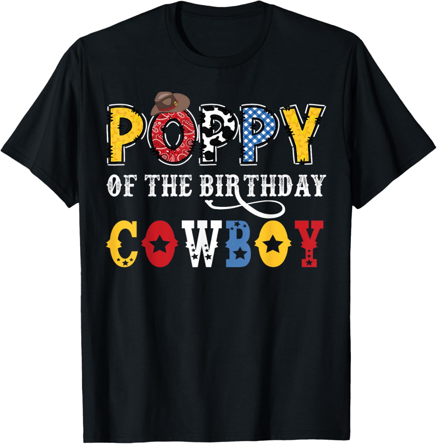 Poppy Birthday Cowboy Western Rodeo T-Shirt for Fun Celebrations - 4