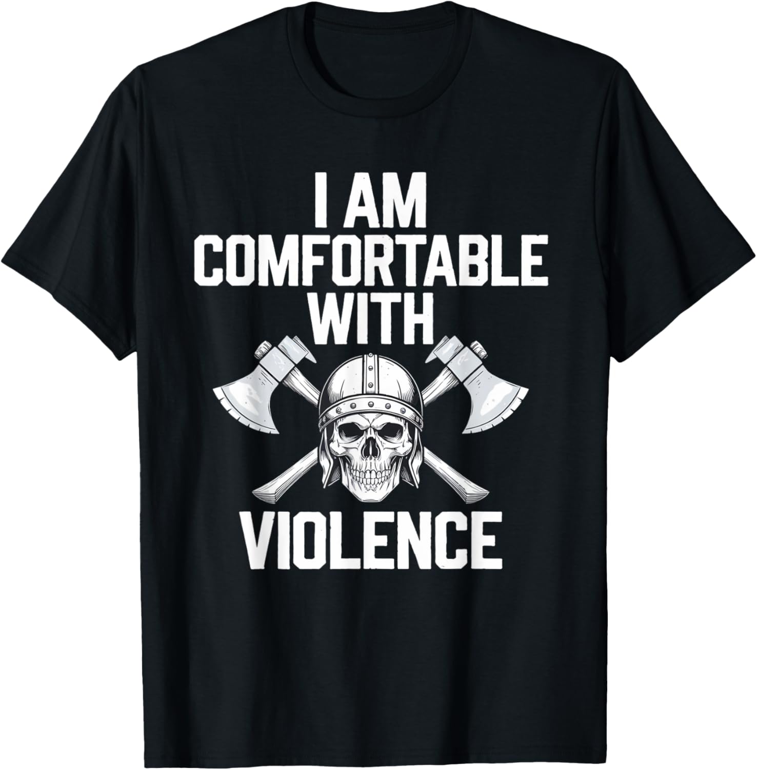Warrior Spirit Viking Skull T-Shirt for Battle Enthusiasts and Fans - 12