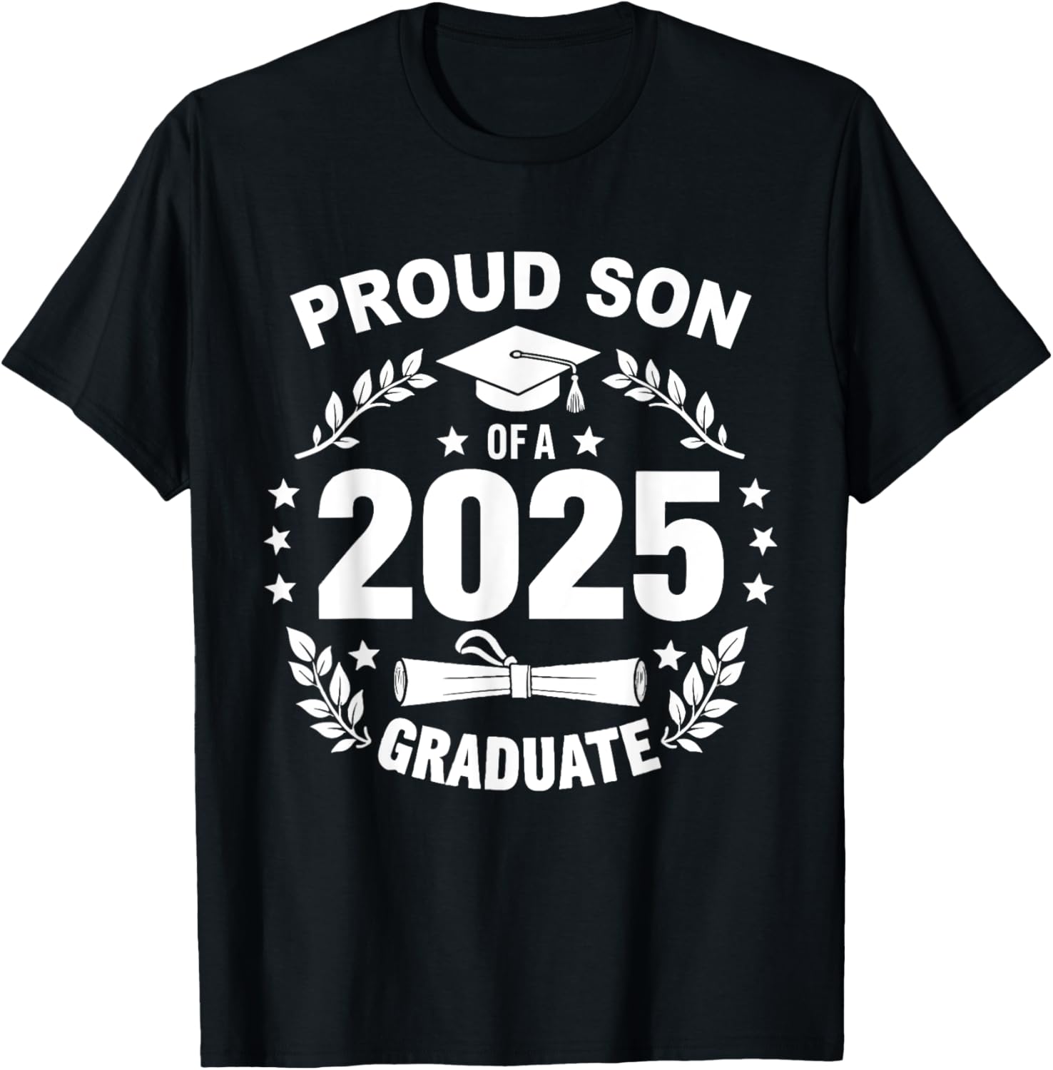 Proud Son of a 2025 Graduate T-Shirt for Class of 2025 Celebration - 6