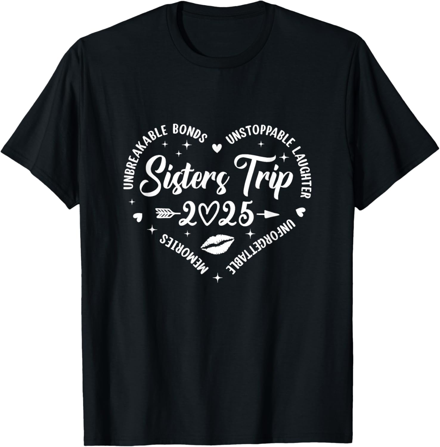 Sisters Trip 2025 Retro T-Shirt for Friends Vacation Memories - 4