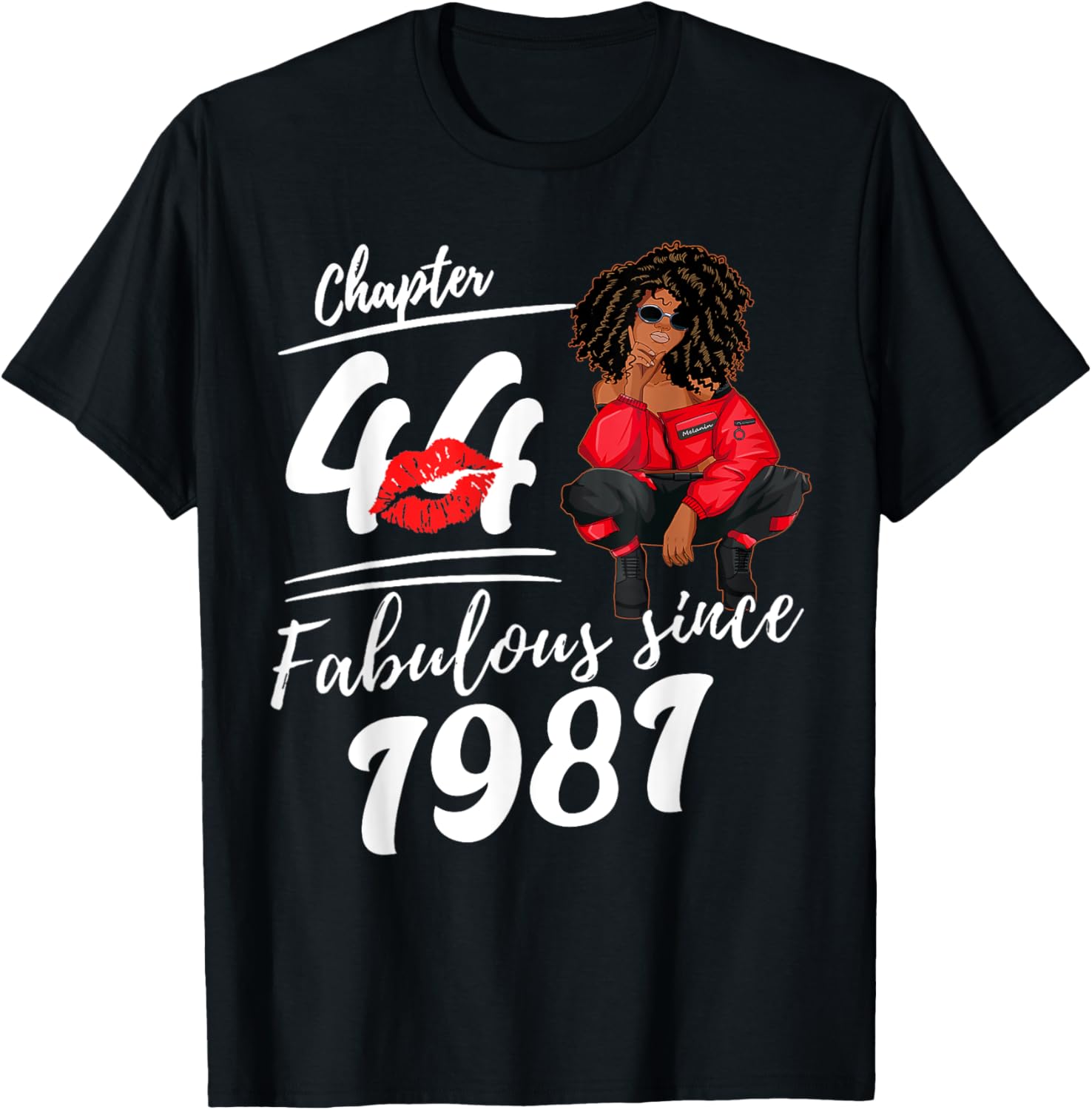 Fabulous Since 1981 Birthday Queen T-Shirt for Women - 44th Birthday Gift - 11