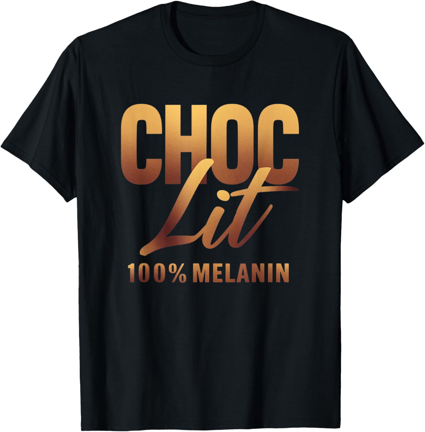 Choclit 100% Melanin Black History Afro Motivation T-Shirt for Everyone - 2
