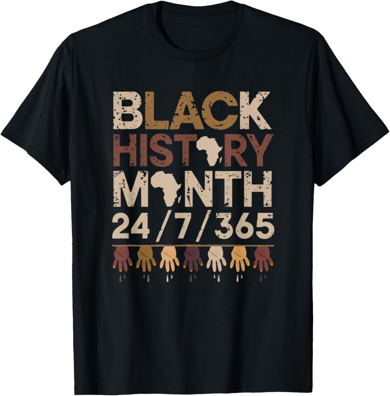 Black History Every Day Afro Motivation T-Shirt for Proud Wearers - 2