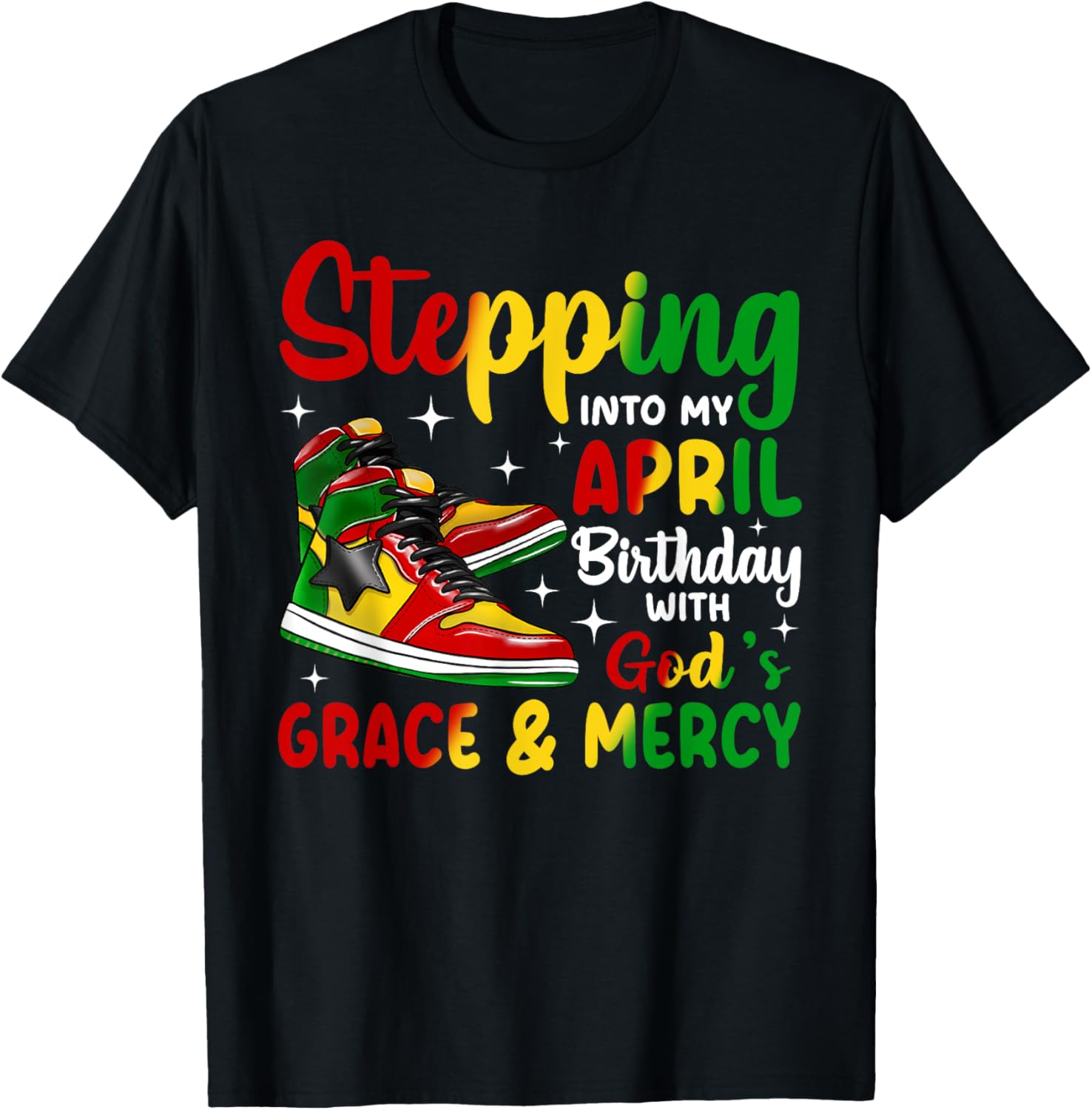 April Birthday T-Shirt for African American Women and Men - Stylish Gift - 7