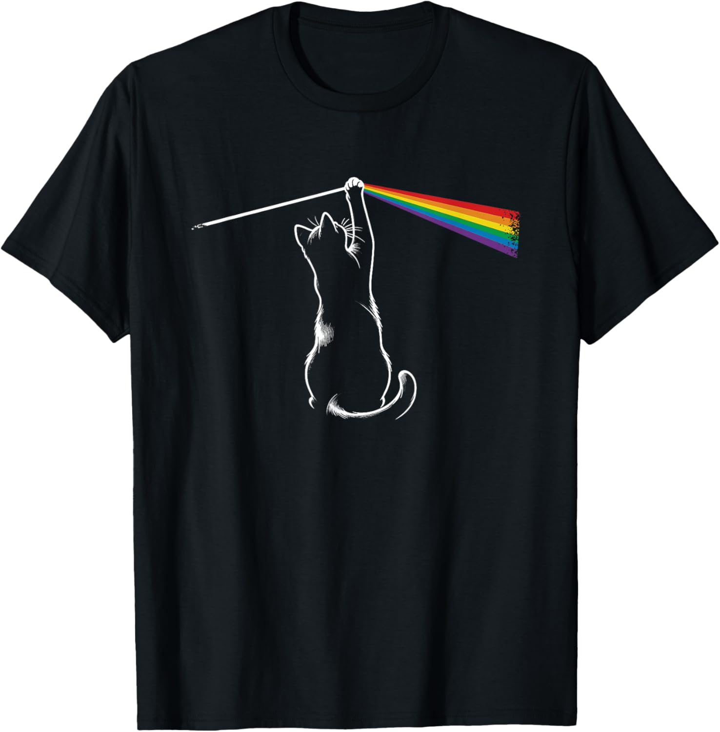 Funny Cat T-Shirt for Men, Women, and Kids - Playful Light Design - 11