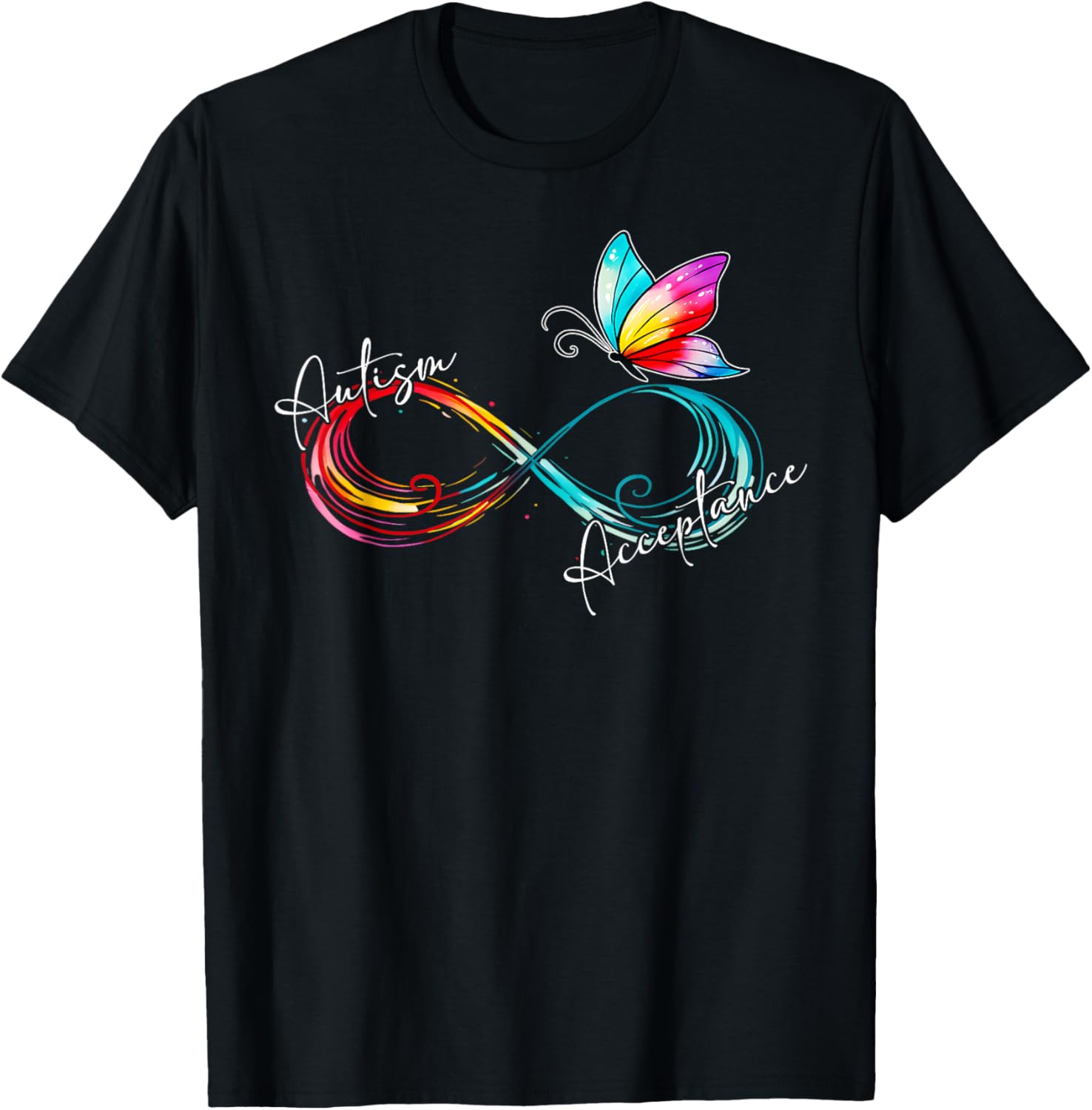 Red Autism Infinity Symbol T-Shirt for Women - Embrace Acceptance and Style - 13