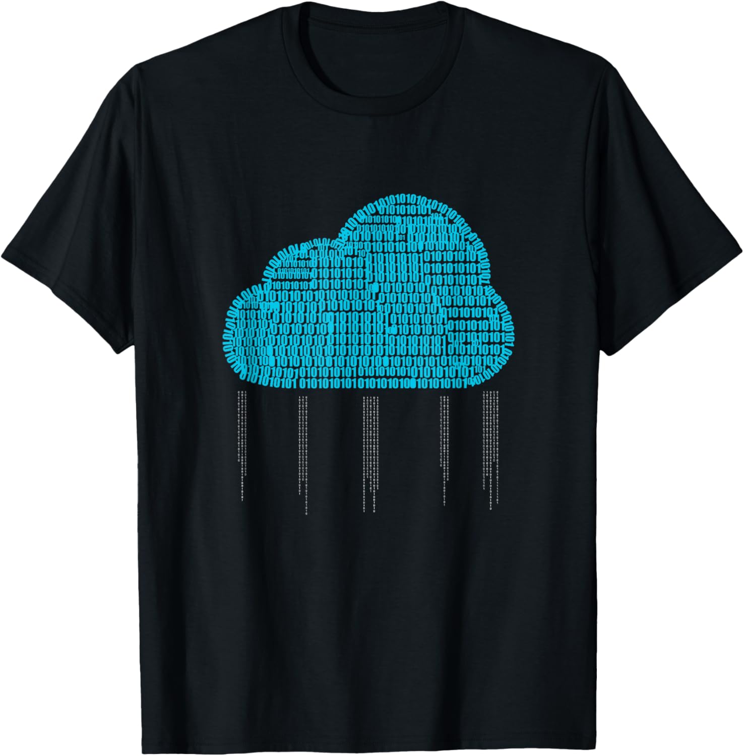 Funny IT Developer T-Shirt for Men and Women - Binary Cloud Coder Design - 21