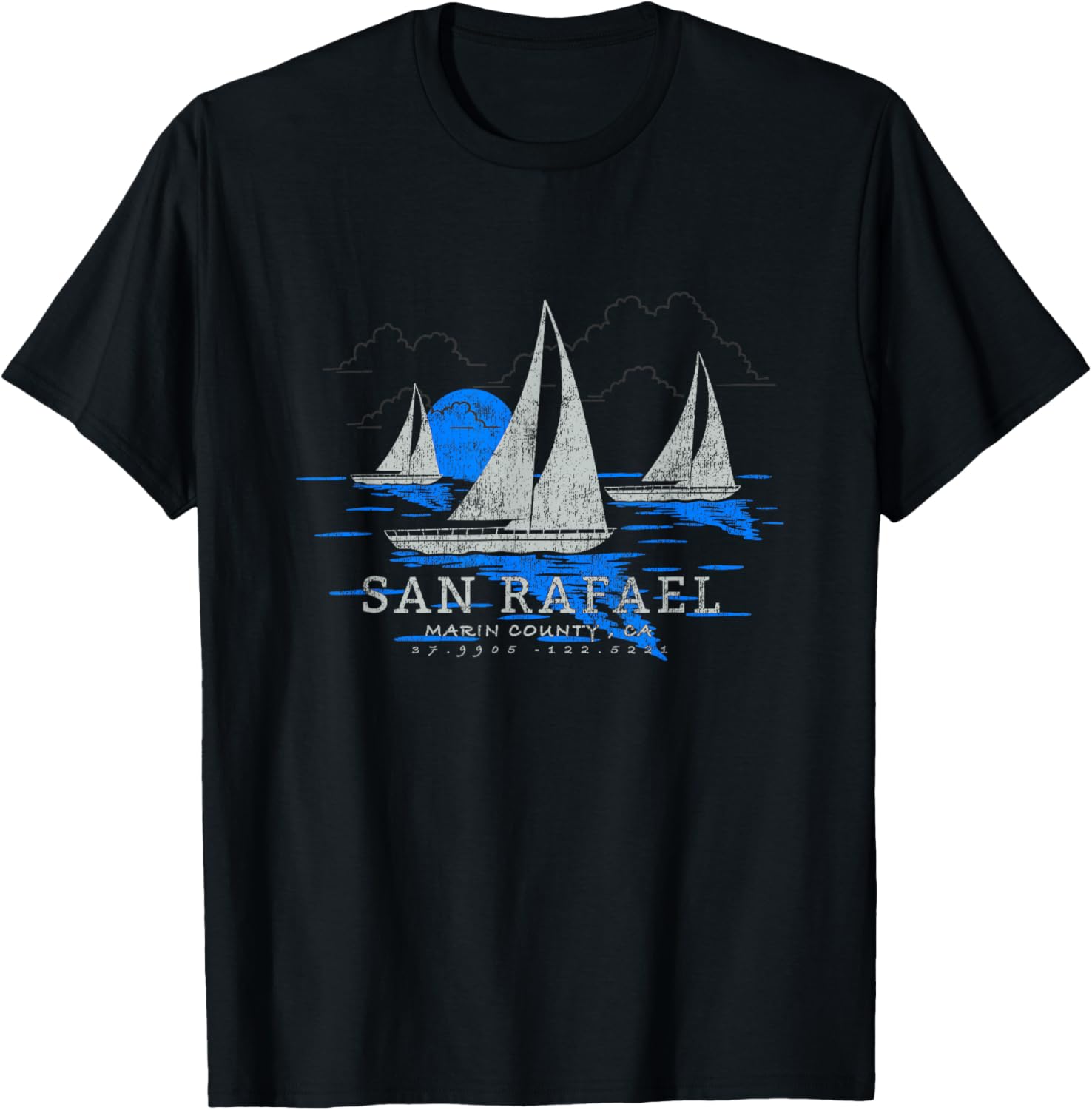 San Rafael California Yachting Souvenir T-Shirt for Nautical Lovers - 6