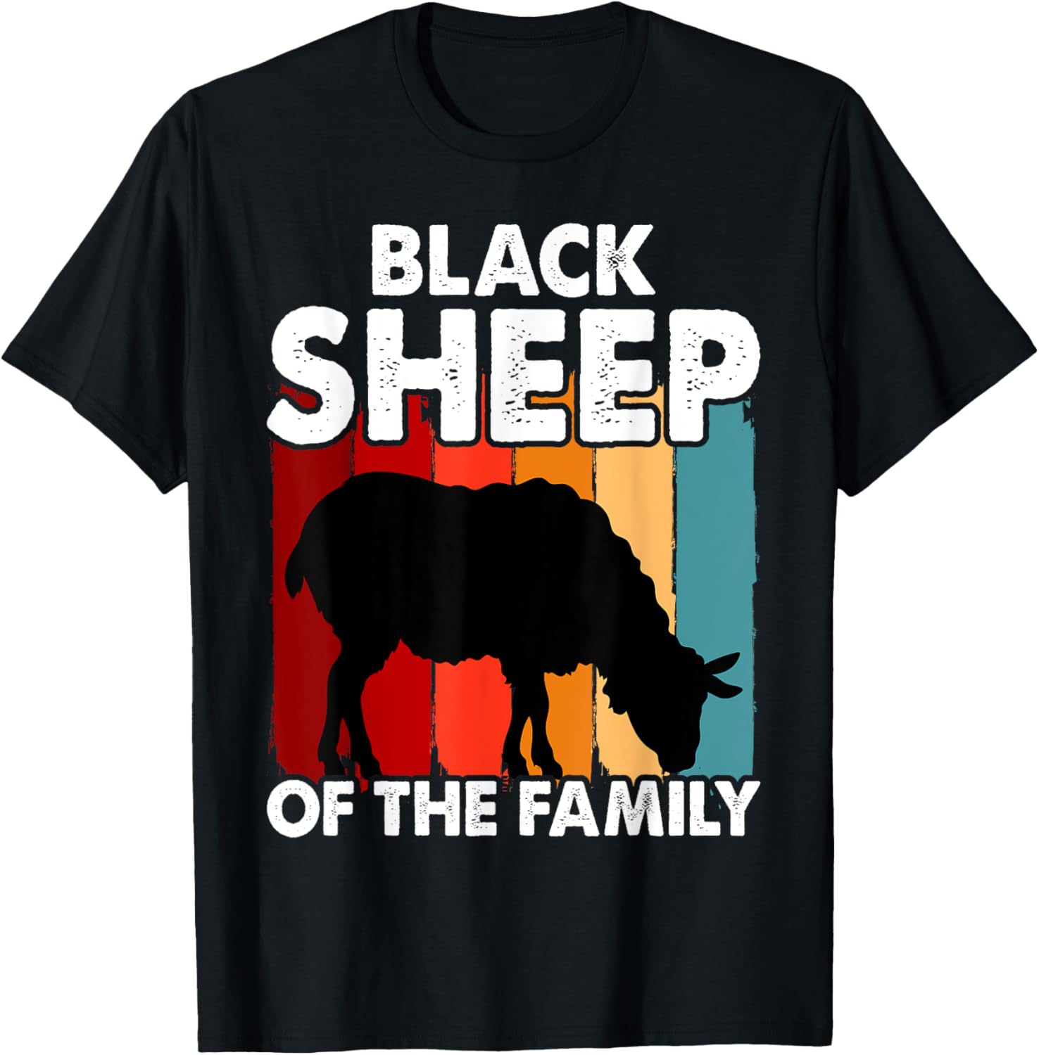 Funny Black Sheep of the Family T-Shirt for Trendy Casual Wear - 10
