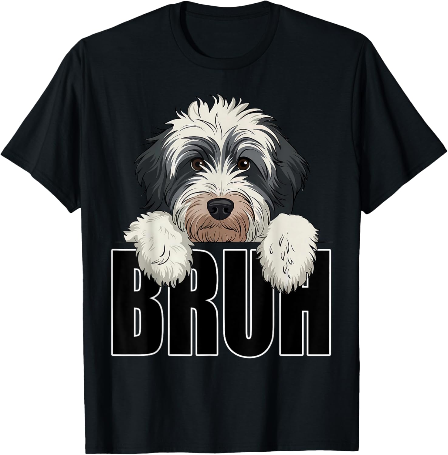 Funny Bruh Bernedoodle T-Shirt for Dog Lovers - Perfect for Boys and Kids - 21