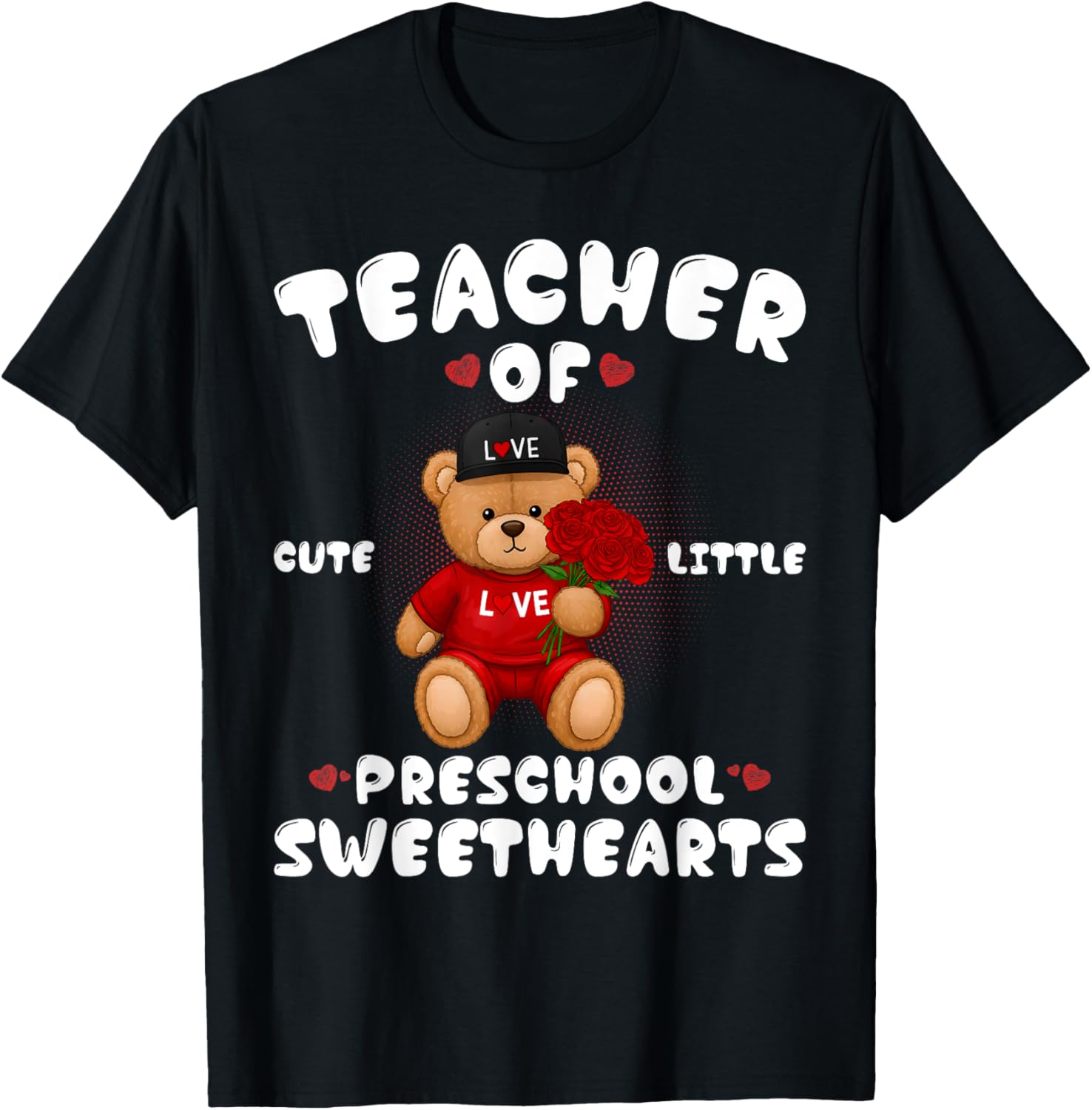 Cute Valentine's Day T-Shirt for Preschool Teachers in Love - 16