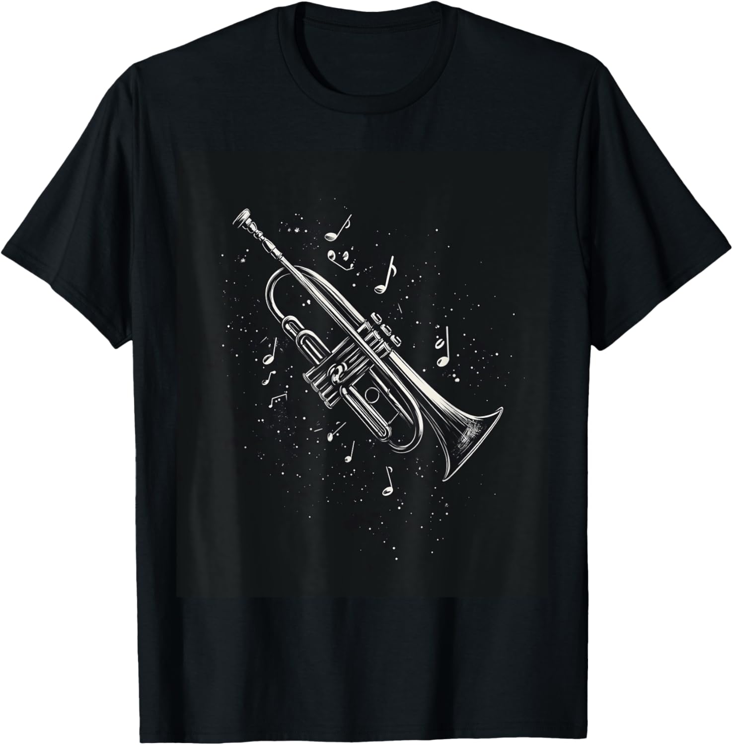 Jazz Enthusiast Trumpet Notes T-Shirt for Music Lovers and Musicians - 3
