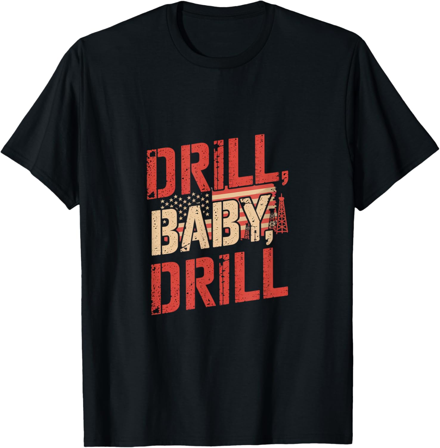 Drill Baby Drill Trump 2024 Republican T-Shirt for Supportive Fans - 1