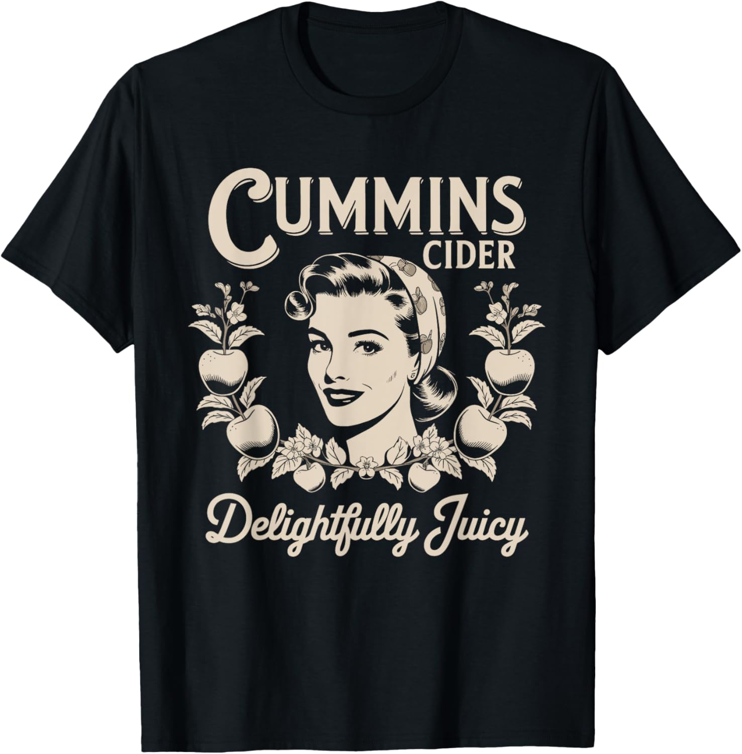 Delightful Juicy Cummins Cider Vintage Humor T-Shirt for Fun Lovers - 4