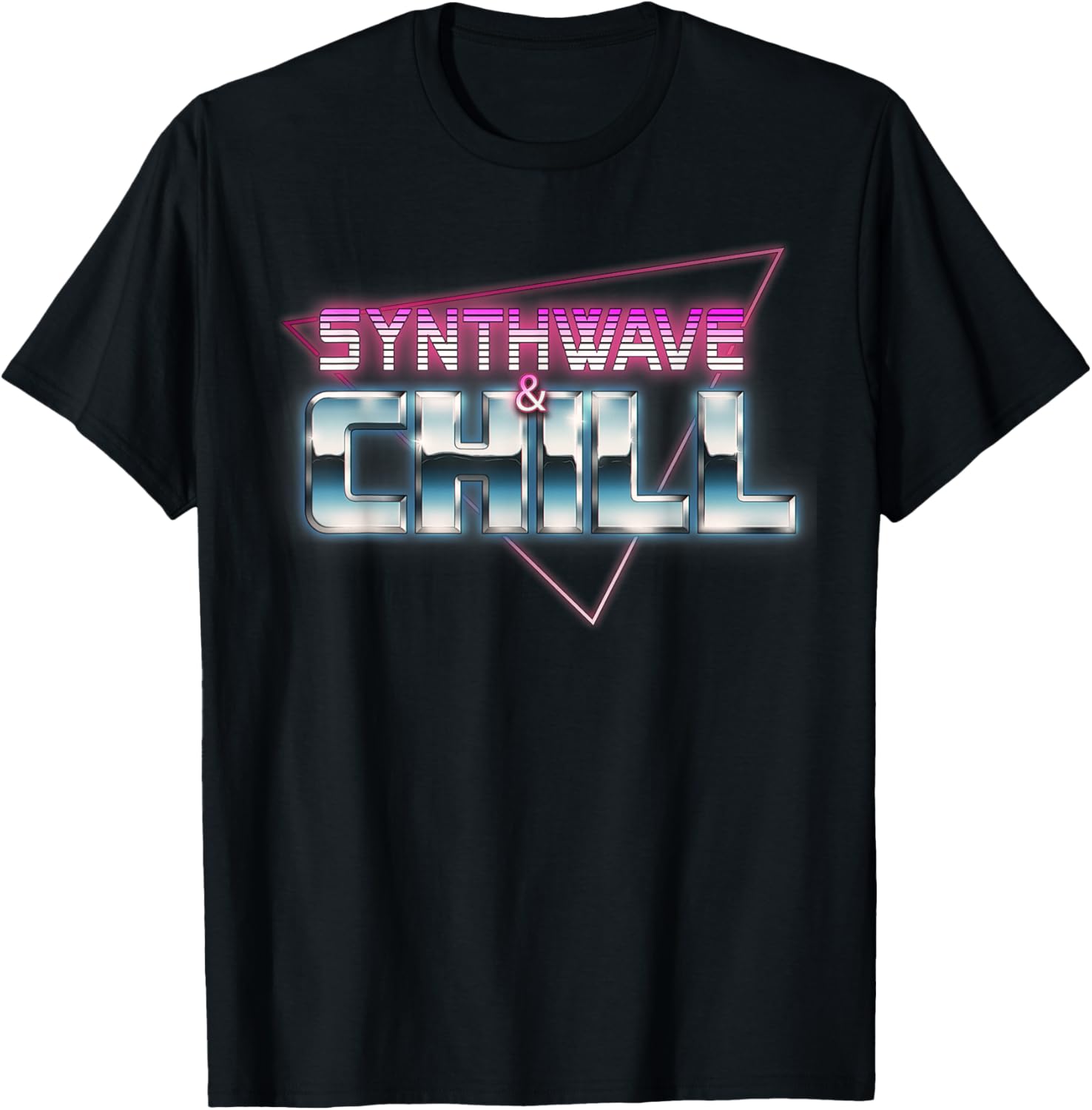 Synthwave Chill T-Shirt for Retro Vibes in Clothing and Accessories - 1