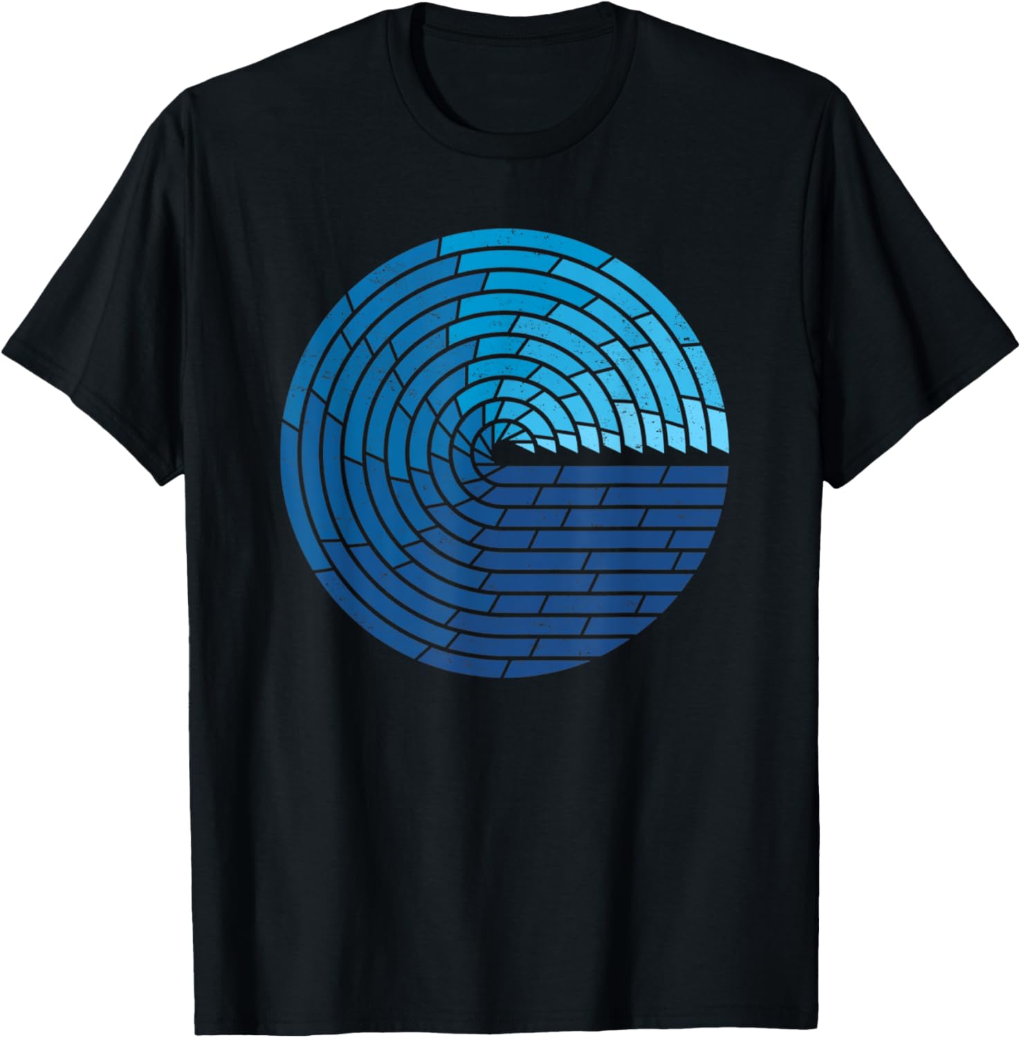 Vintage Ocean Circle Design T-Shirt for Trendy Beach Lovers - 19