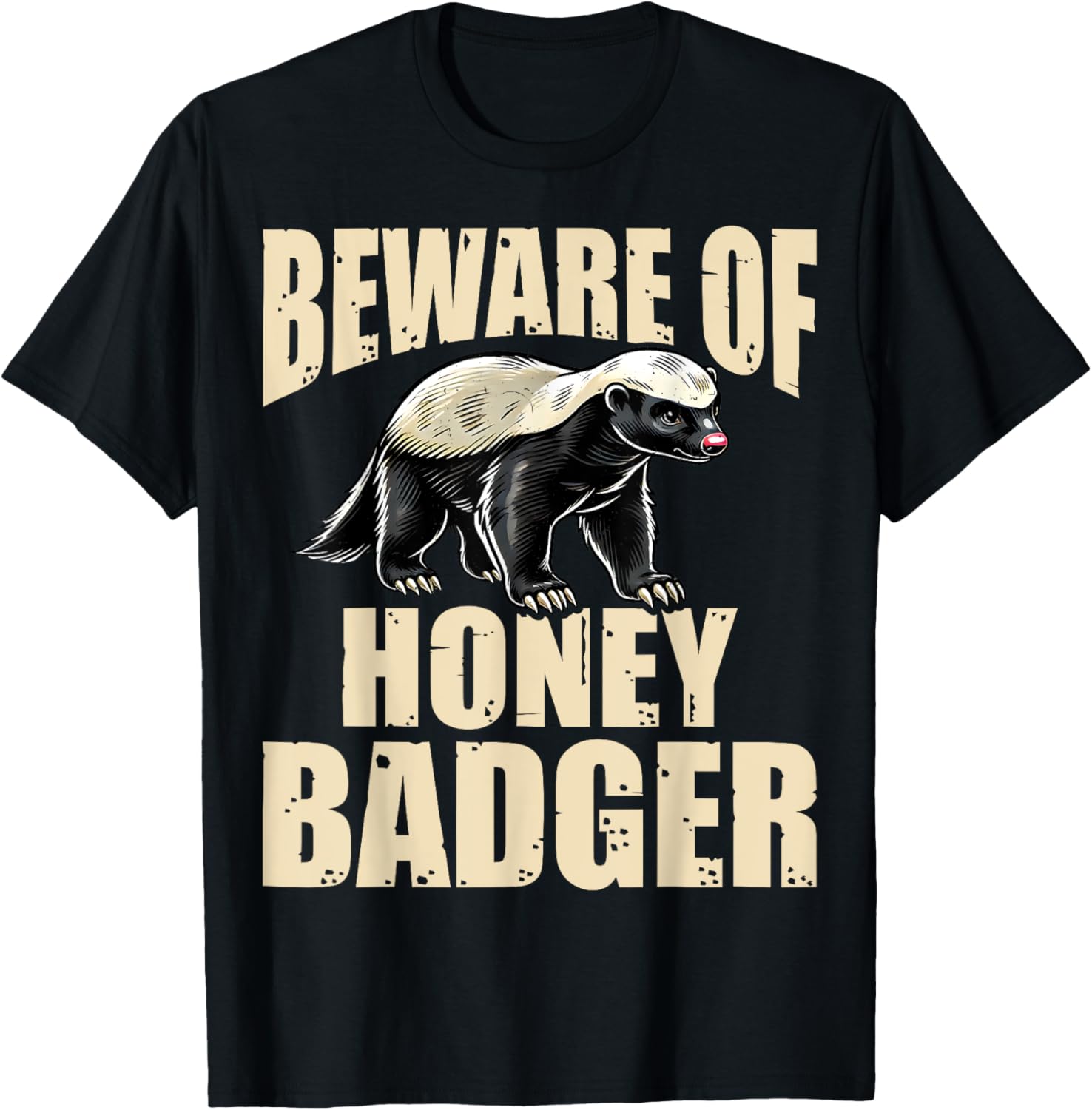 Funny Honey Badger T-Shirt Gift for Ratel Lovers - Be Bold in Style - 1