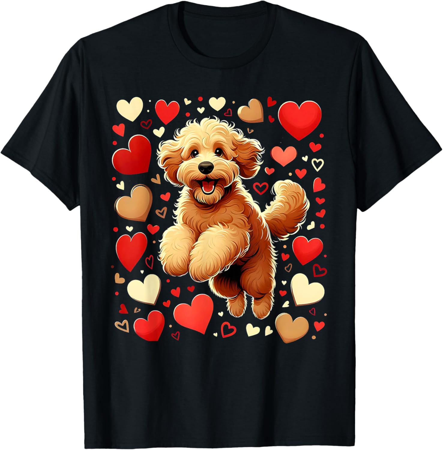 My Goldendoodle Is My Valentine Heartfelt Love T-Shirt for Dog Lovers - 8
