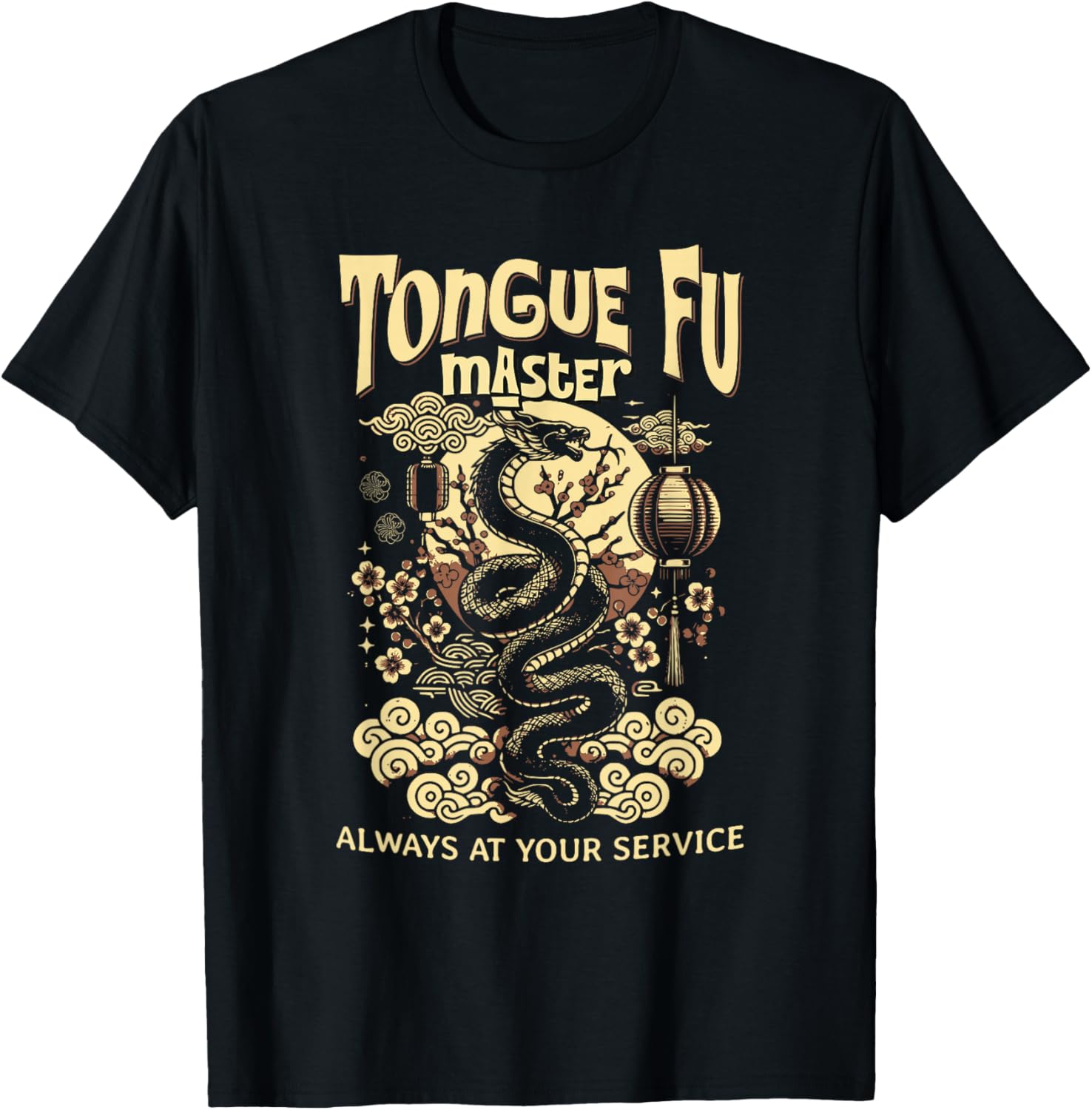 Tongue Fu Master Funny Sarcastic NSFW T-Shirt for Adults - 10