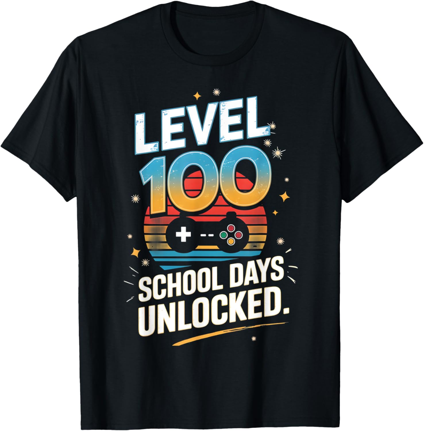 100 Days of School Unlocked T-Shirt Fun Gift for Students and Kids - 8