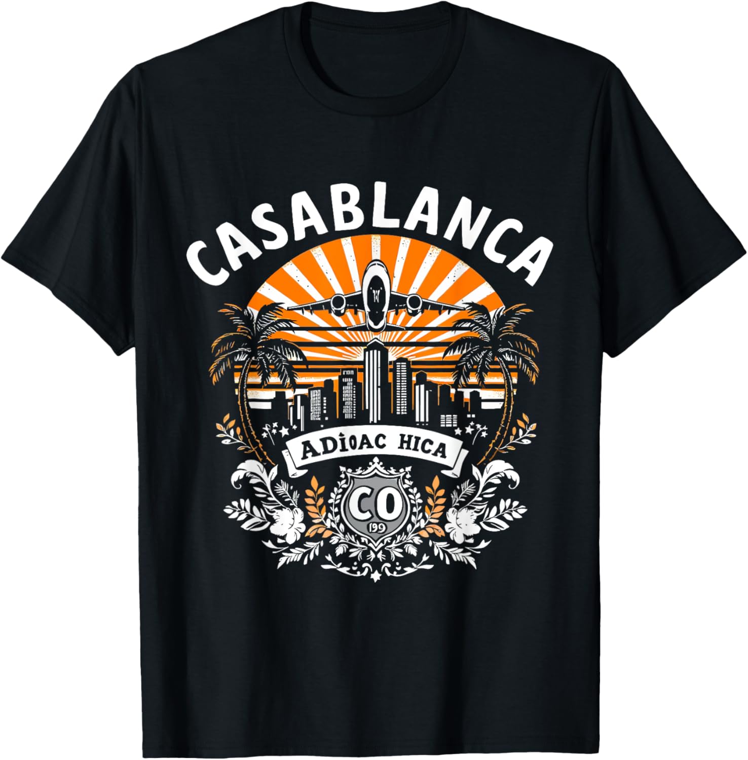Retro Casablanca Skyline Desert T-Shirt for Stylish Casual Wear - 2