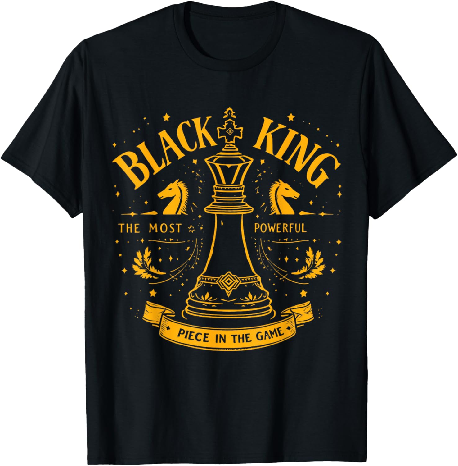 Black King T-Shirt - The Ultimate Chess Piece Apparel for Gamers - 4