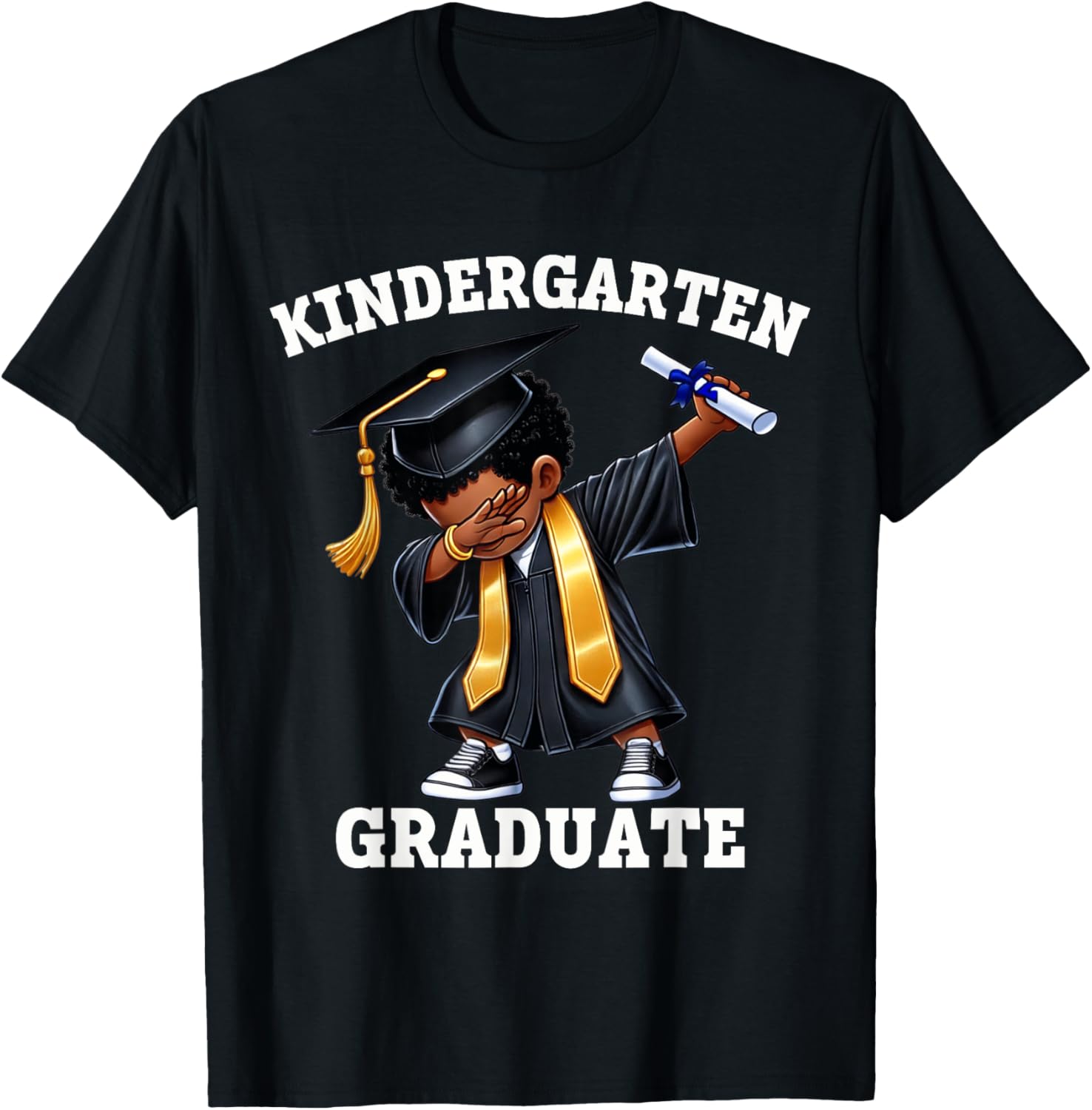 Dabbing Graduation Boys T-Shirt Class of 2025 Fun Kindergarten Wear - 2