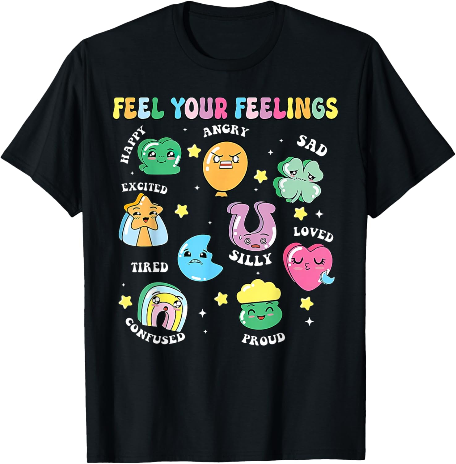 St Patricks Day Feels Your Feelings Teacher T-Shirt for School Counselors - 14