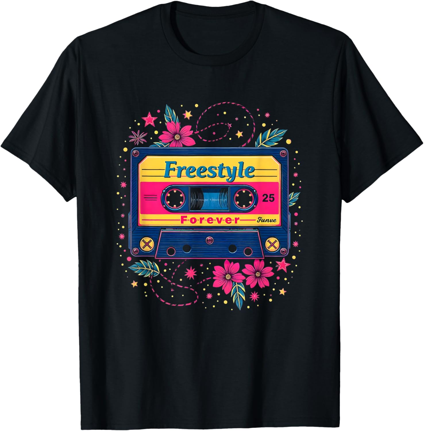 Freestyle Forever Cassette Tape Vibes T-Shirt for Music Lovers - 1