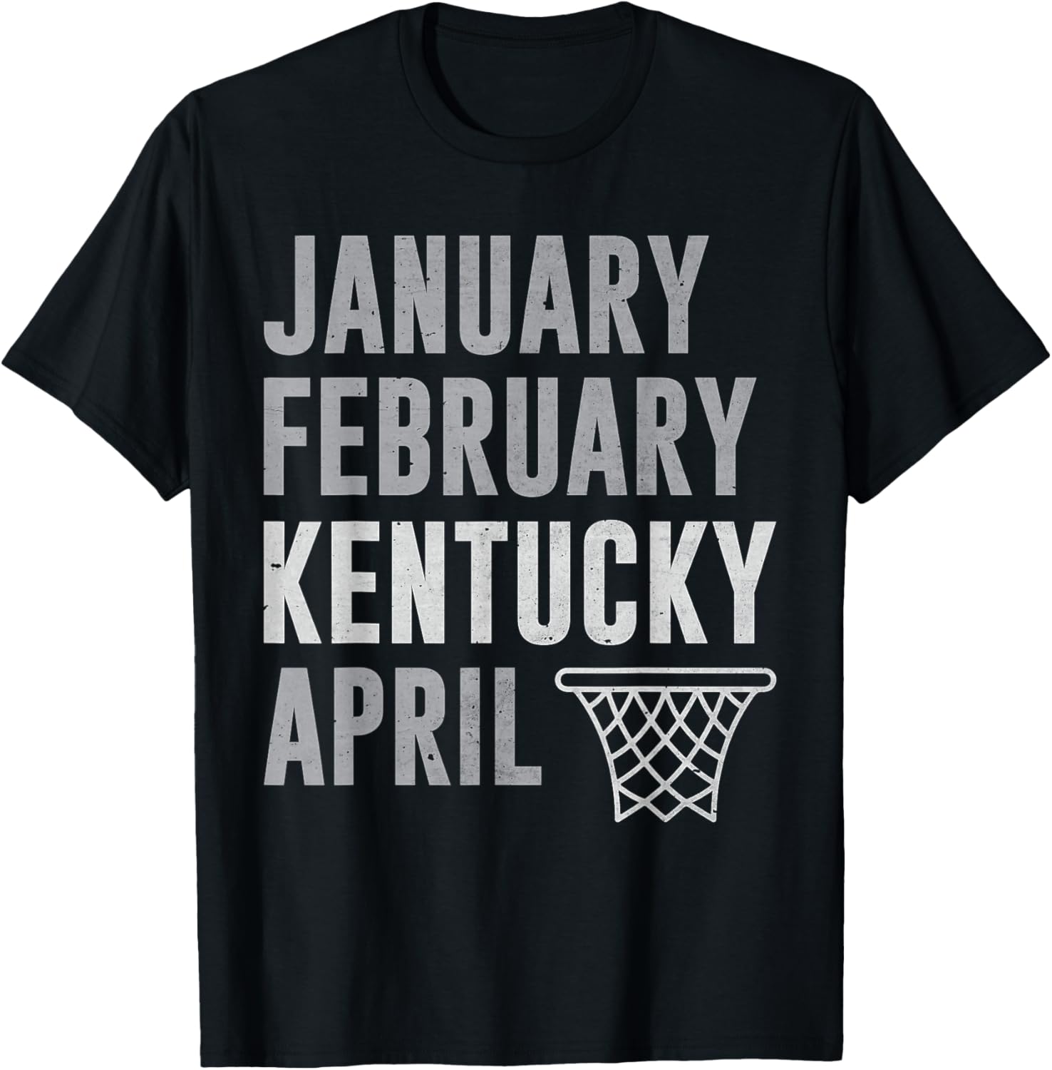 Funny Basketball T-Shirt Celebrate January February Kentucky April Hoops - 2