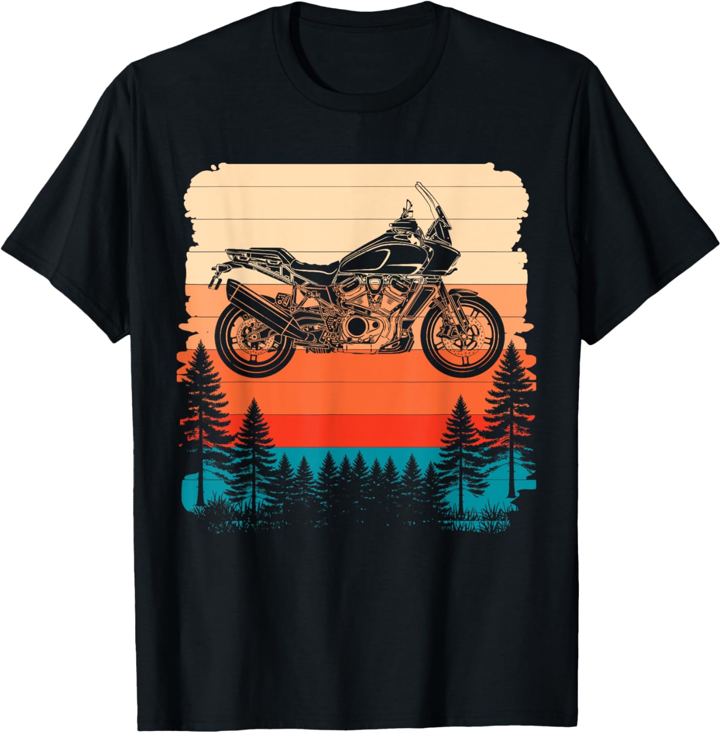 Adventure Rider Pan Edition Offroad Retro Motorbike T-Shirt for Men - 3