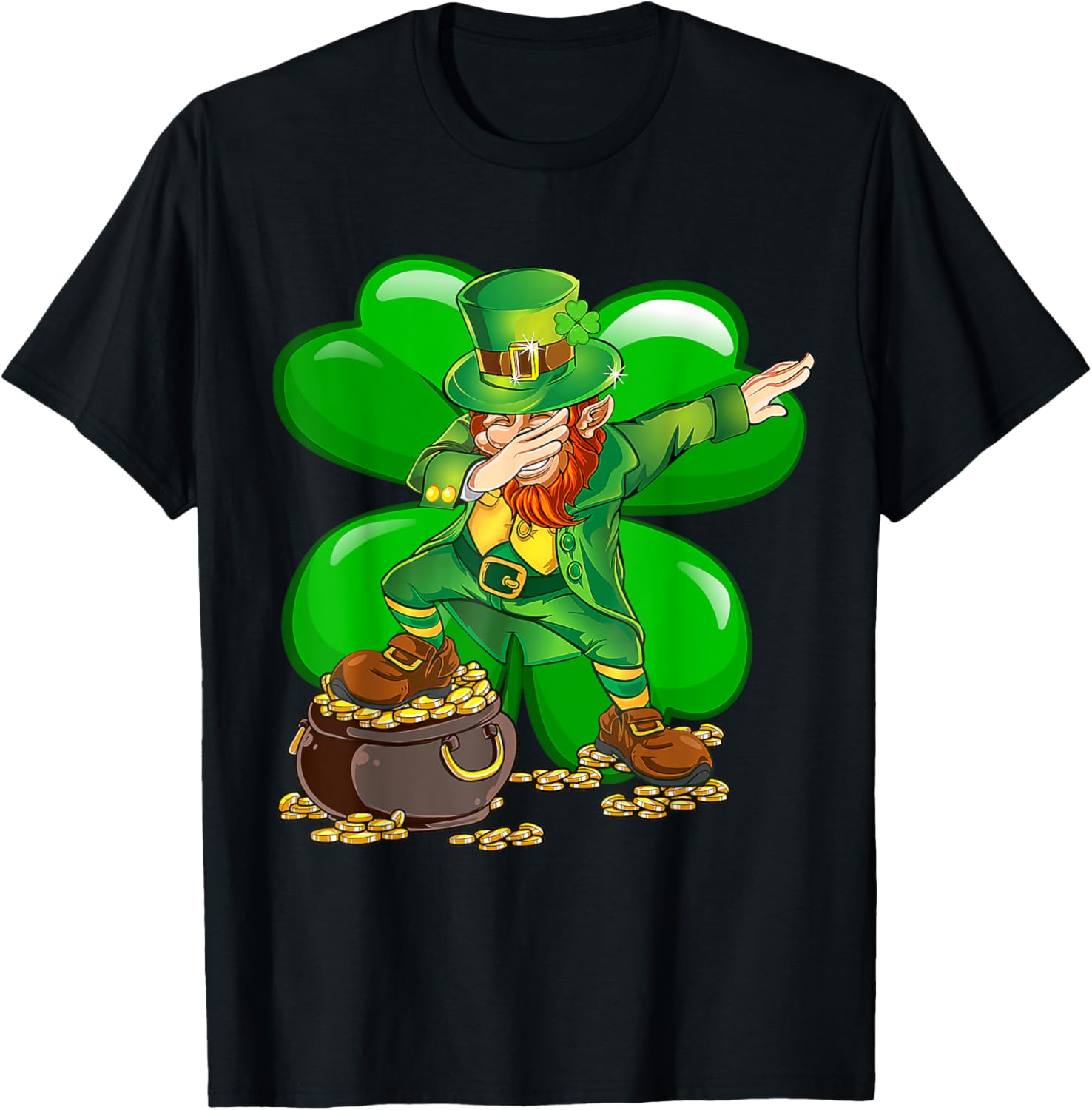 Dabbing Leprechaun T-Shirt for St Patrick's Day Fun for Everyone - 5