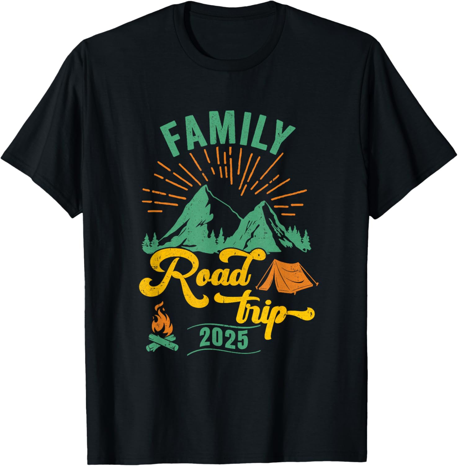 Family Road Trip Camping T-Shirt 2025 Adventure Vacation Gear - 21