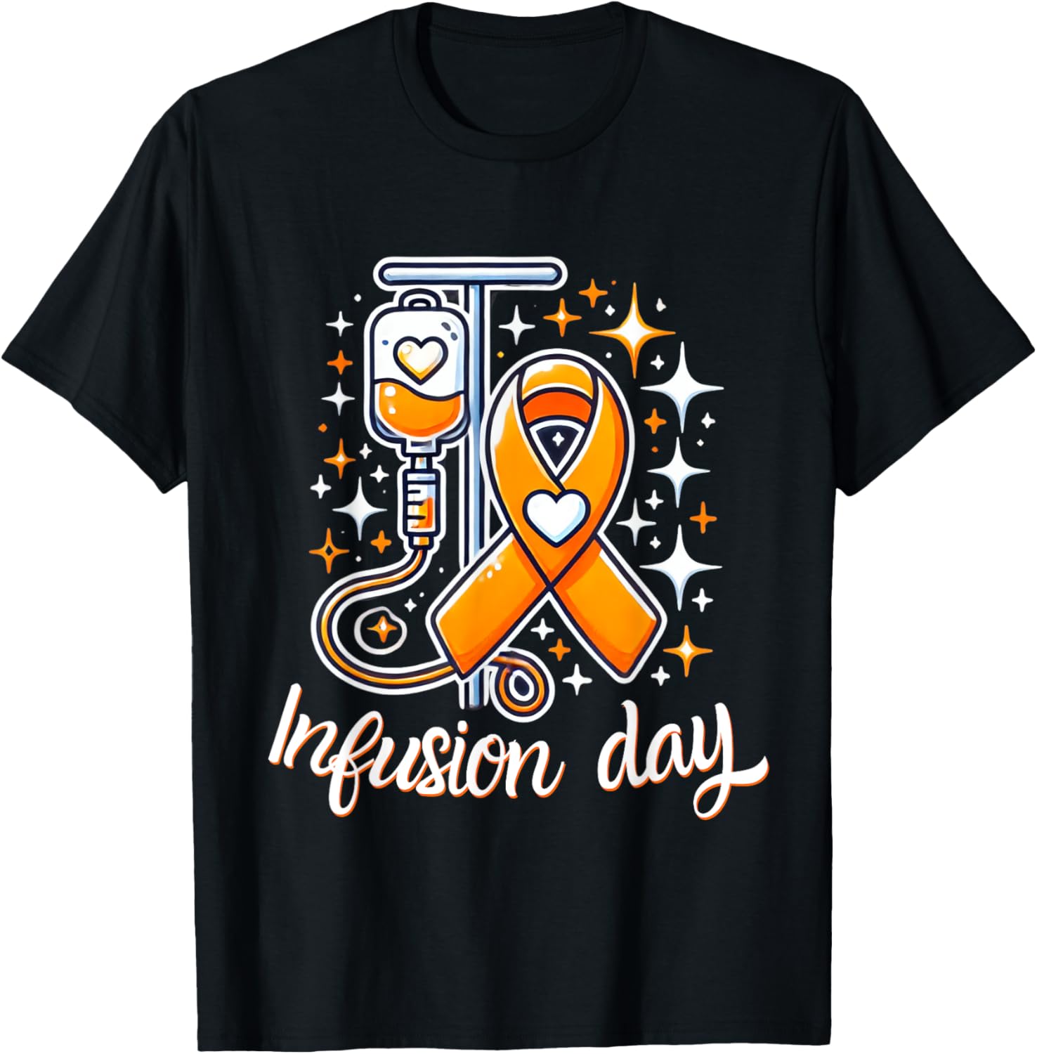 MS Infusion Day Multiple Sclerosis Awareness Ribbon T-Shirt for Supporters - 16