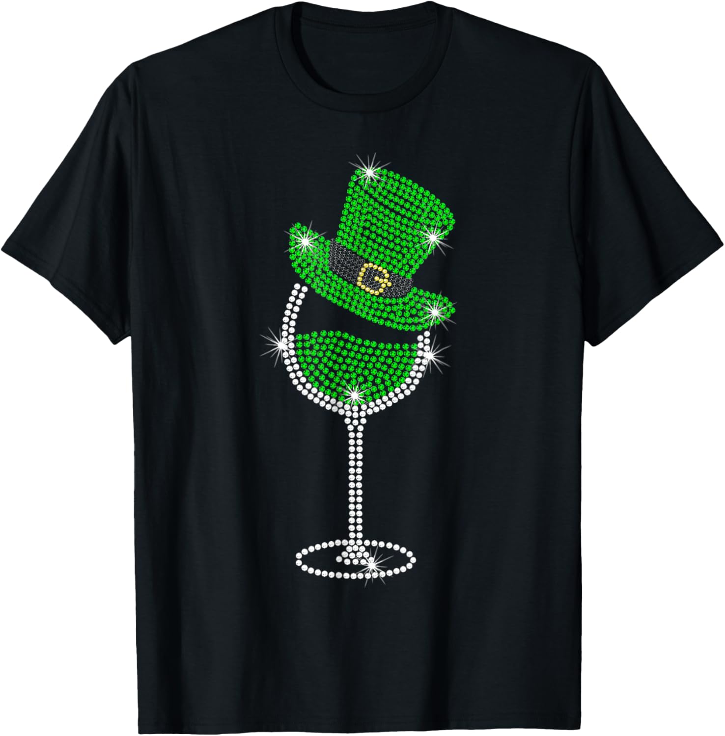 St Patrick's Day Shamrock Wine T-Shirt for Men and Women Celebrate in Style - 6