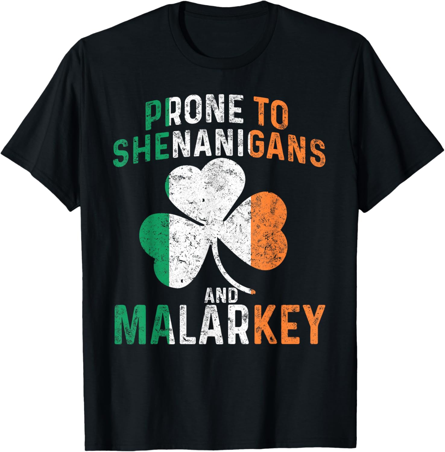 Funny St Patricks Day Boys T-Shirt Prone To Shenanigans And Malarkey - 2