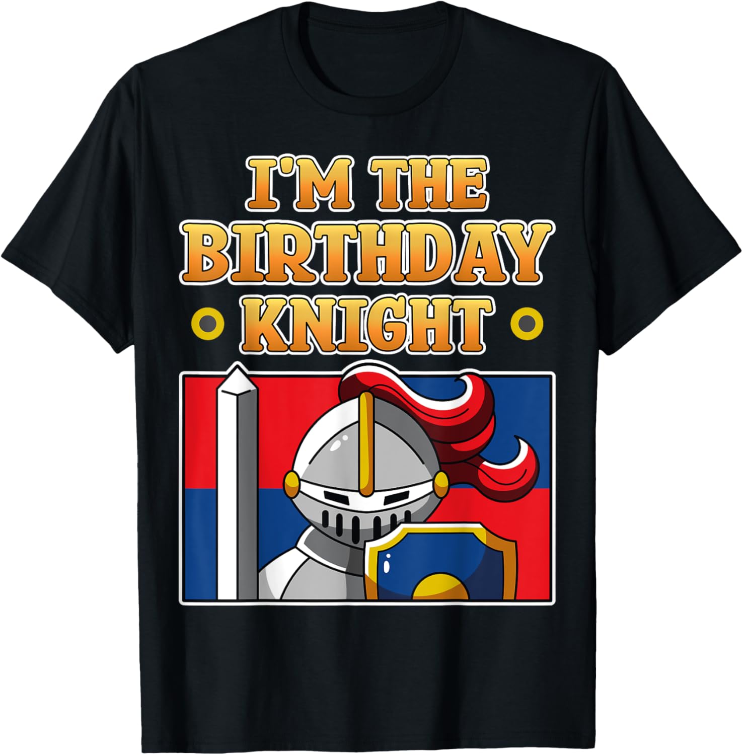 I'm The Birthday Knight Kids Medieval Armor T-Shirt for Fun Parties - 15