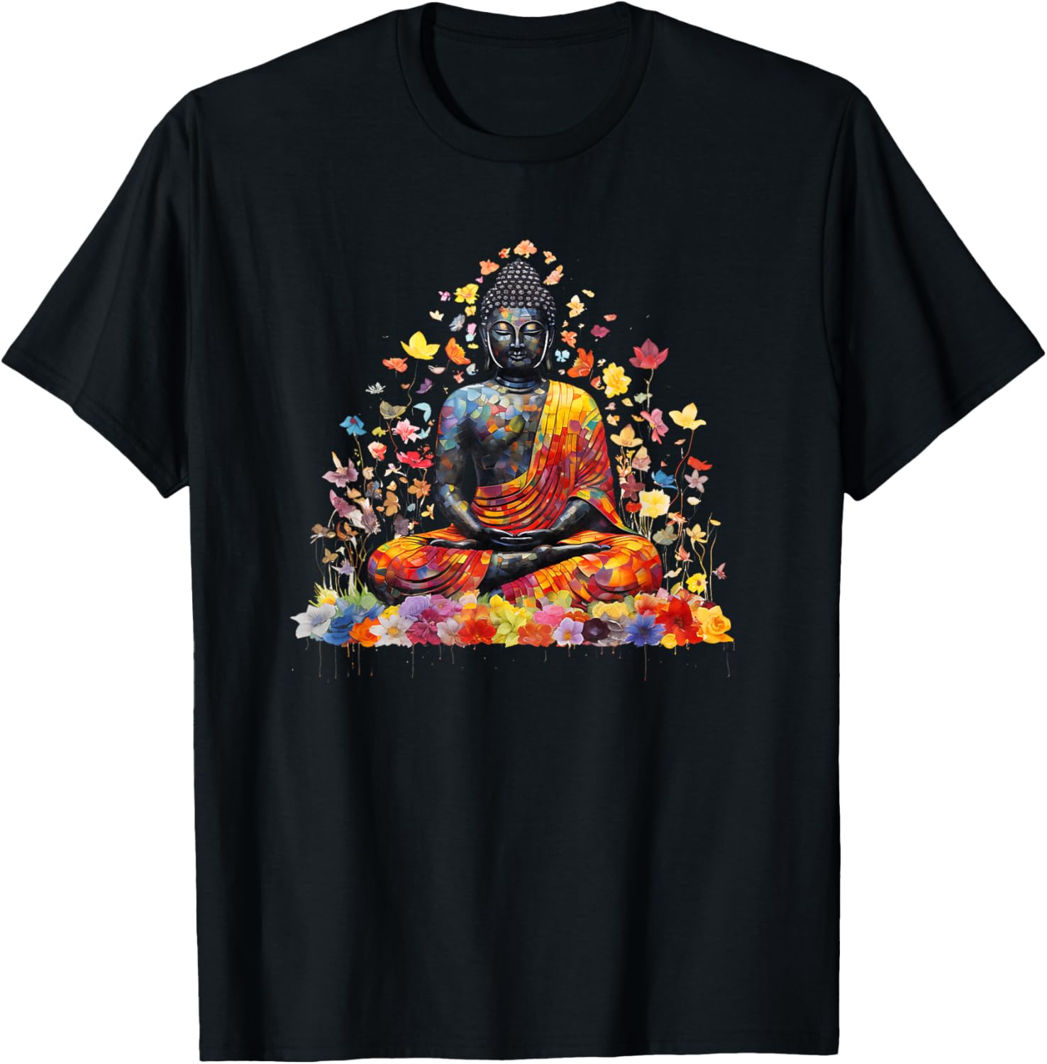 Buddha Meditating Lotus Pose T-Shirt for Zen and Mindfulness Lovers - 7