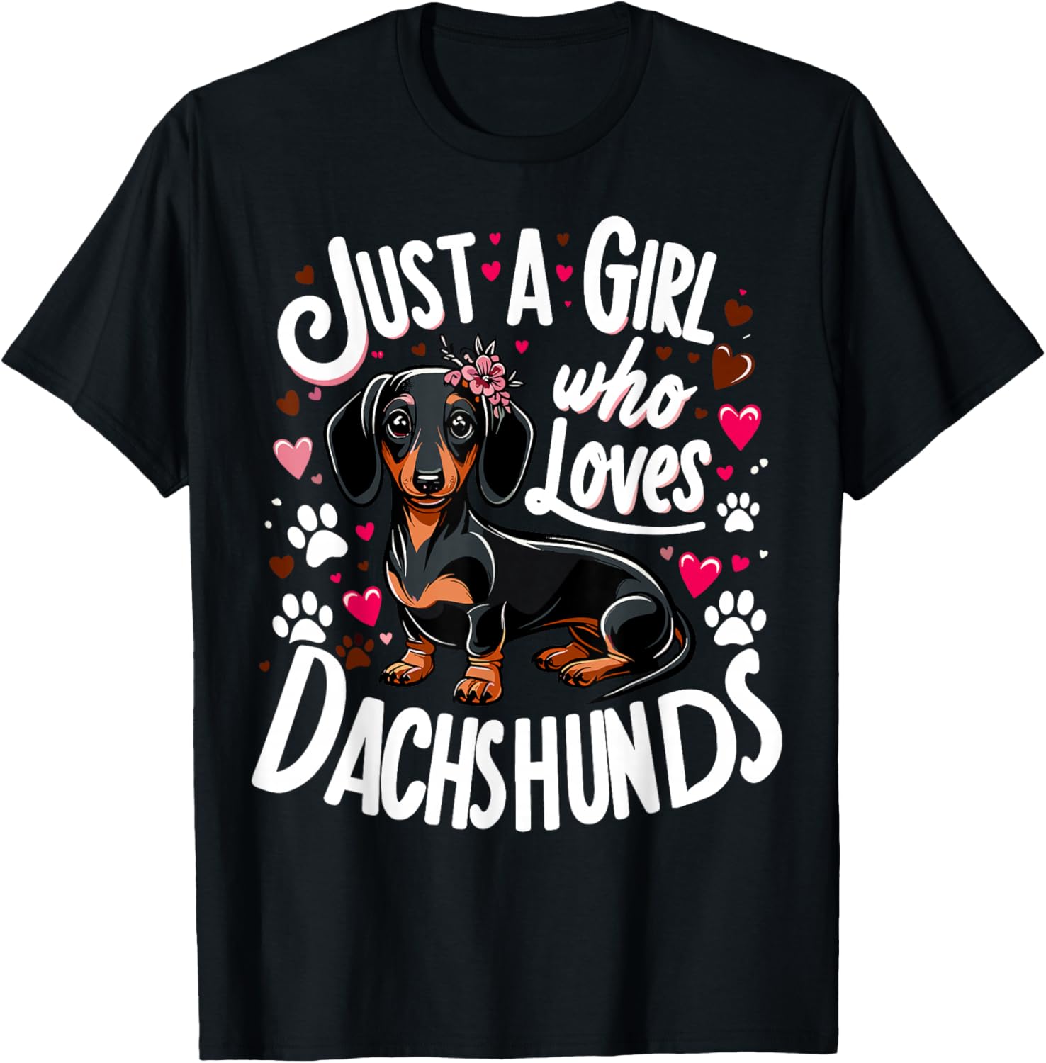 Dachshund Lover T-Shirt for Girls – Perfect Gift for Dog Moms - 13