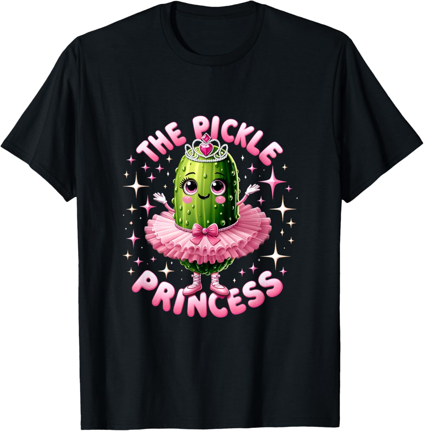 Cute Pickle Princess Ballet T-Shirt for Pickle Lovers and Dancers - 10