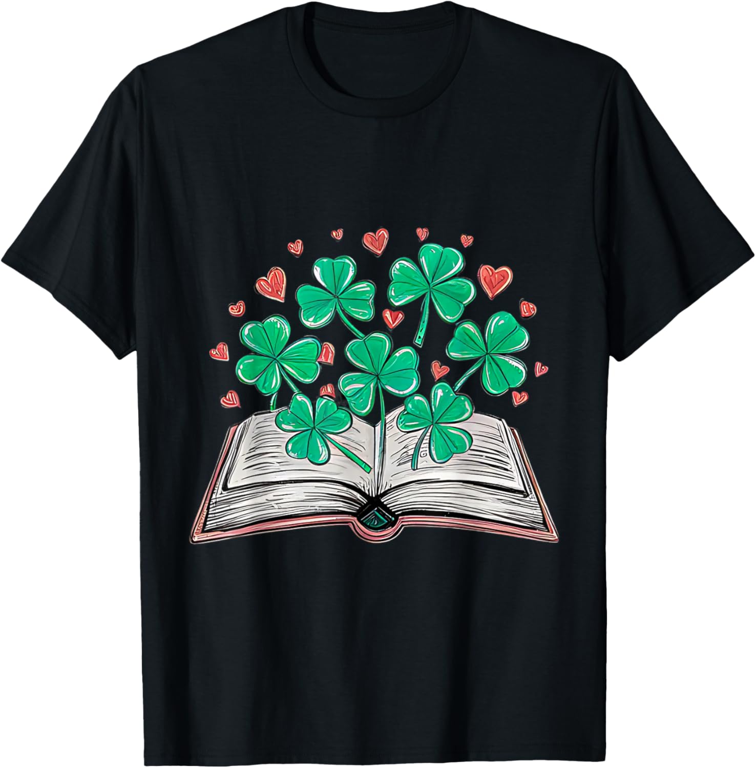 St Patricks Day Shamrock T-Shirt for Book Loving Librarians - 9