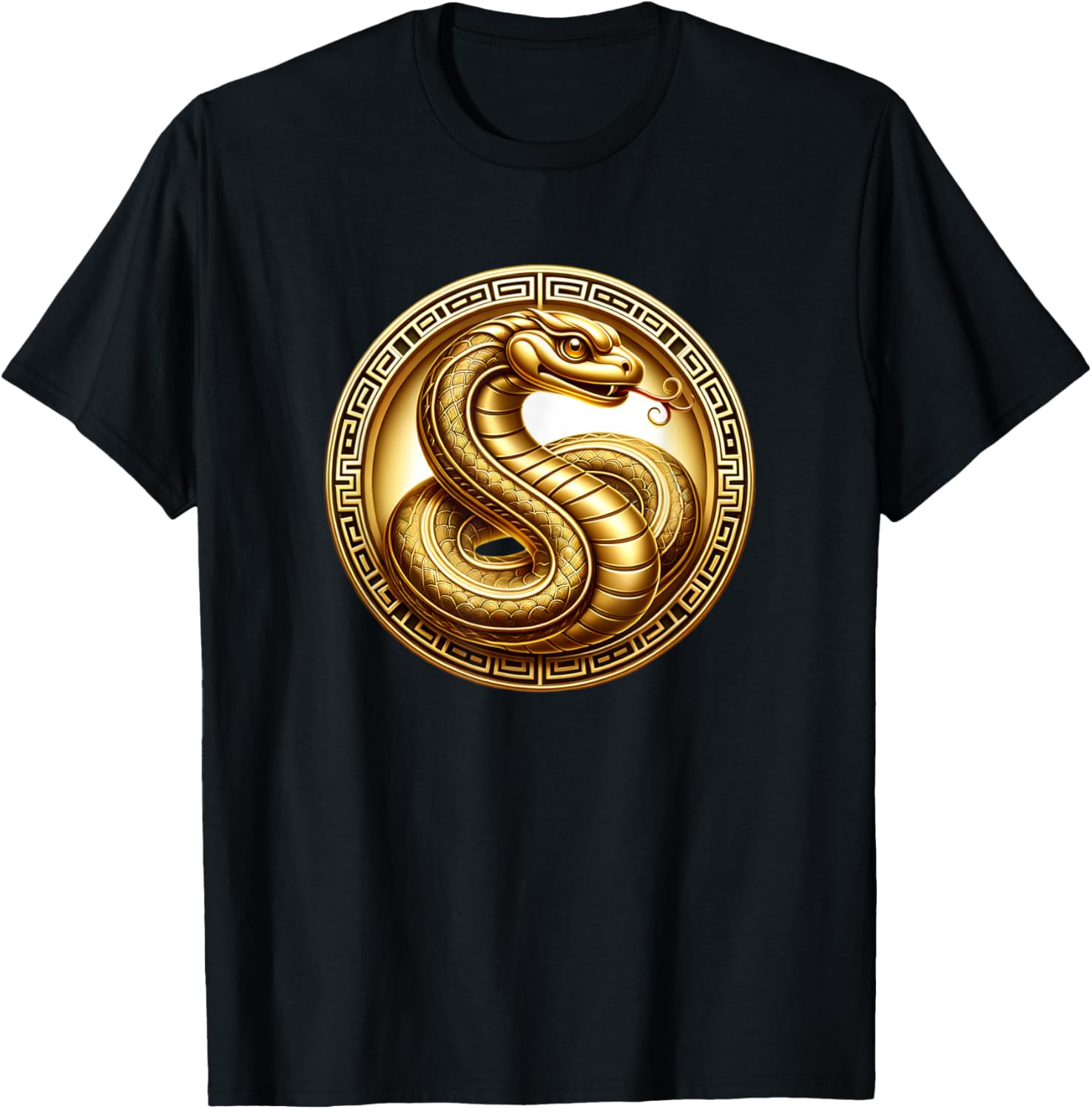 Gold Year of the Snake T-Shirt for Celebrating the Lunar New Year - 20
