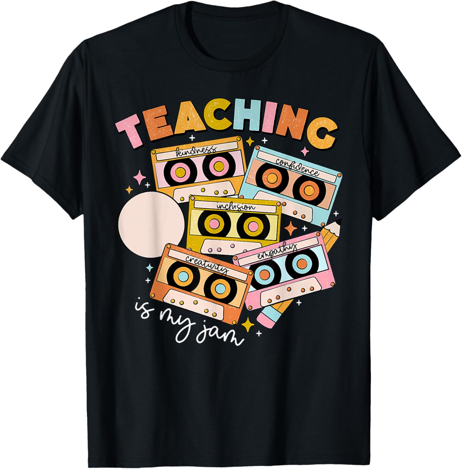 Vintage 90s Cassette Tape Music Teacher T-Shirt - Teaching Is My Jam - 20