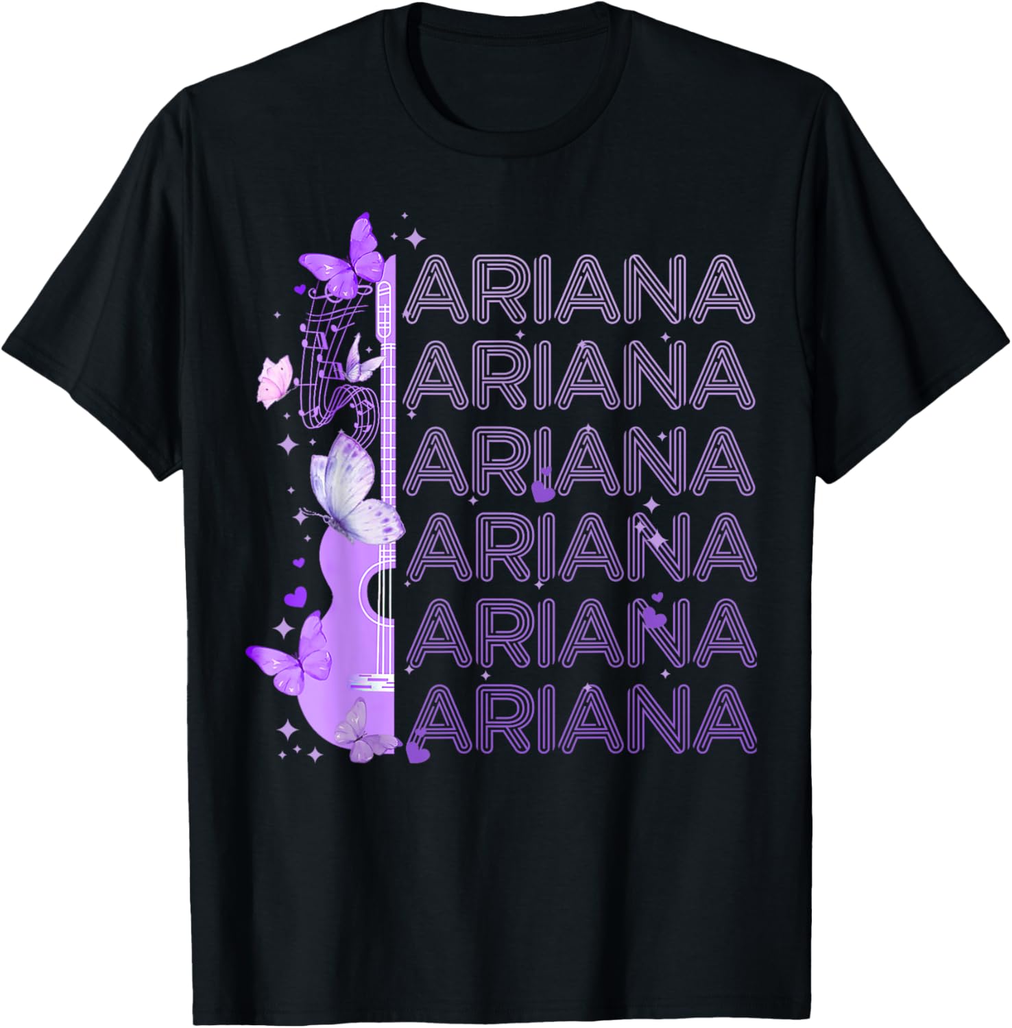Vintage Ariana Name T-Shirt Retro 70s 80s Style for Girls and Women - 1