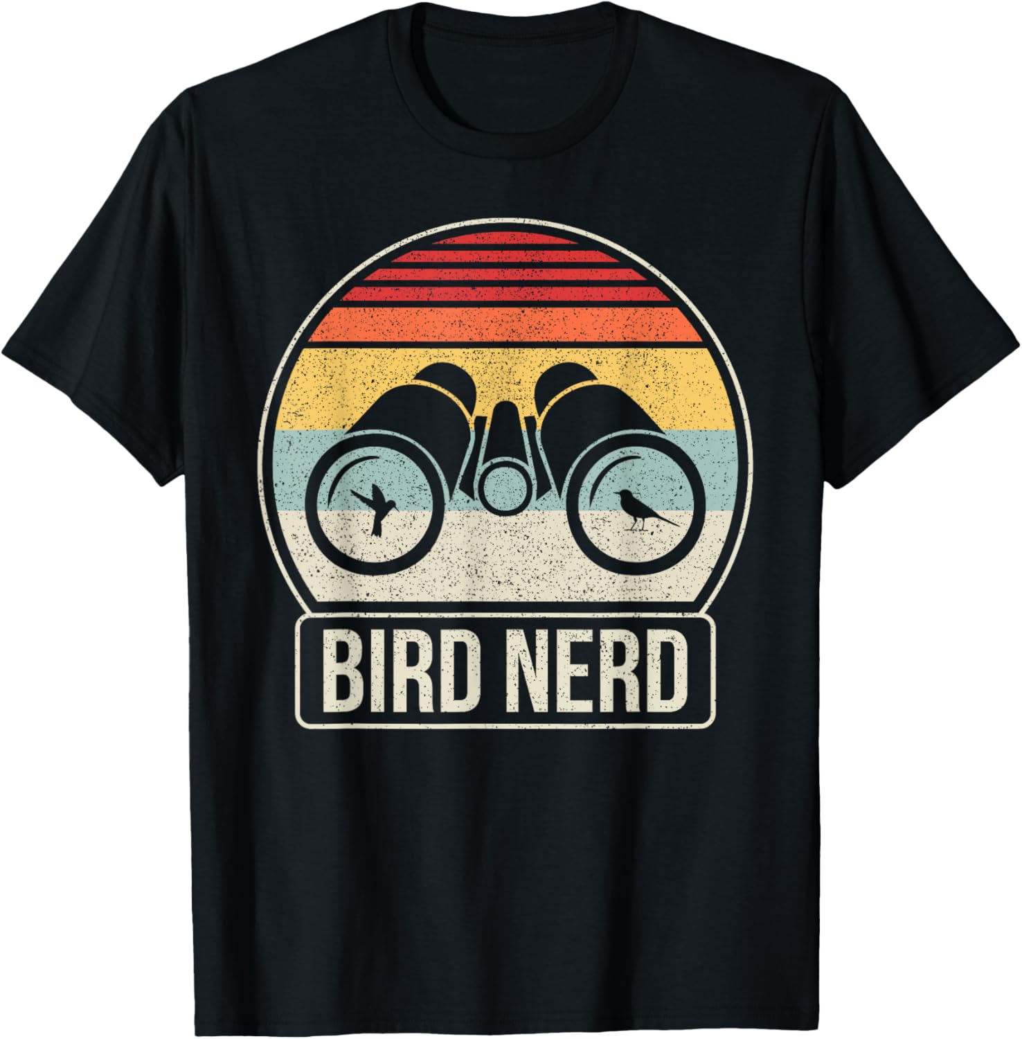 Funny Birdwatching T-Shirt for Bird Lovers - Black Unisex Short Sleeve - 13