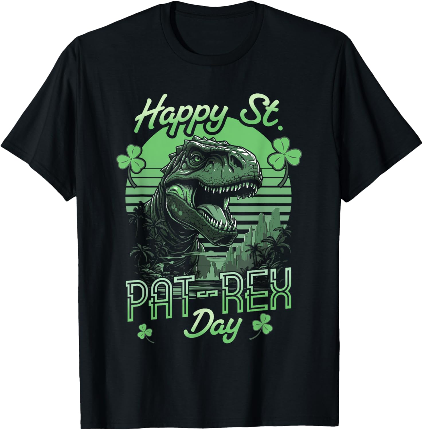 Happy St. Pat-Rex Day T-Rex Boys T-Shirt for St. Patrick's Day Fun - 2