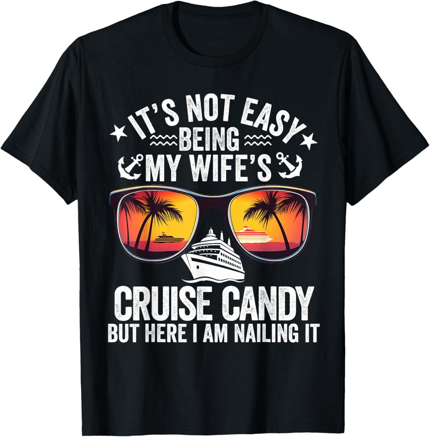 Funny Cruise Candy Husband T-Shirt for My Wife's Supportive Partner - 5
