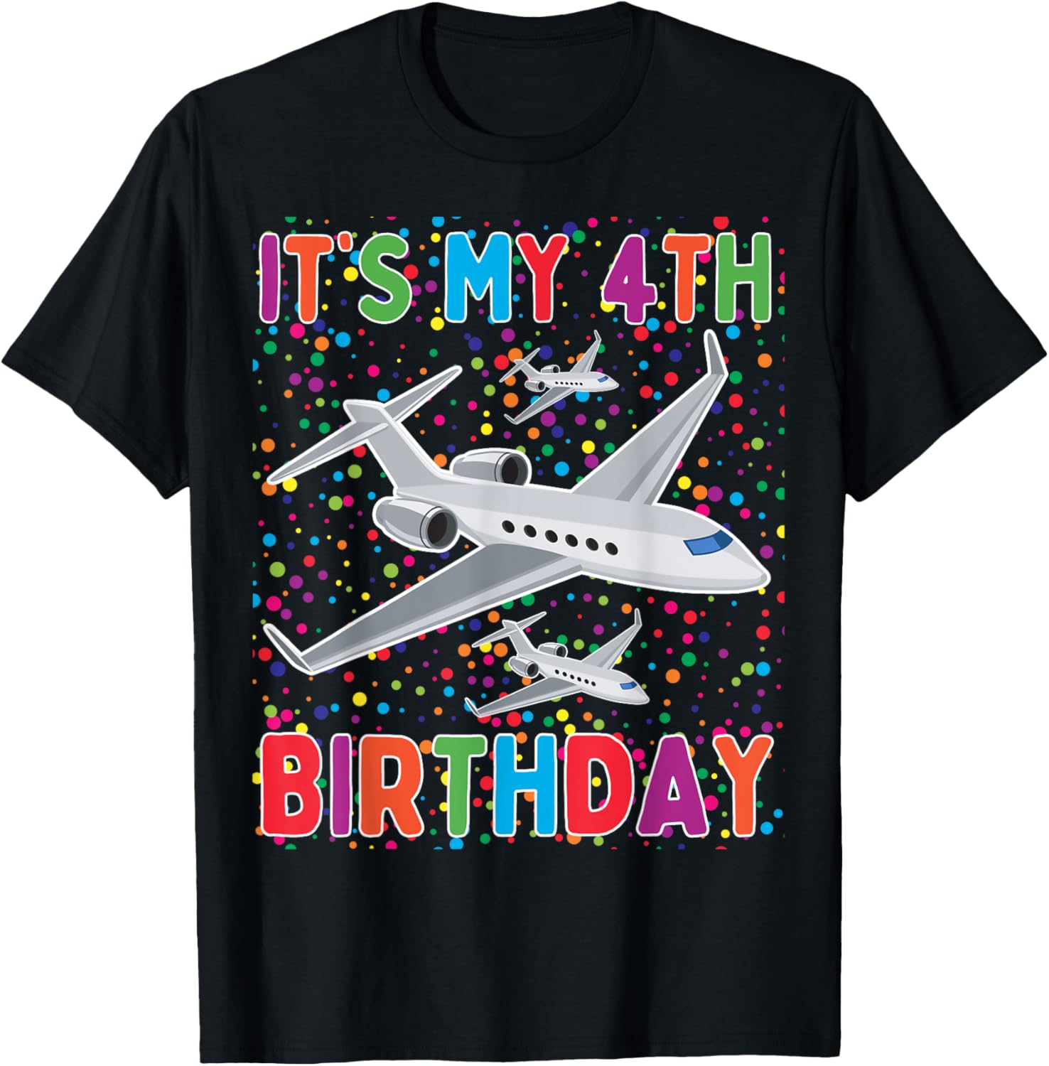 It's My 4th Birthday Airplane T-Shirt for Boys and Girls Celebrate in Style - 9