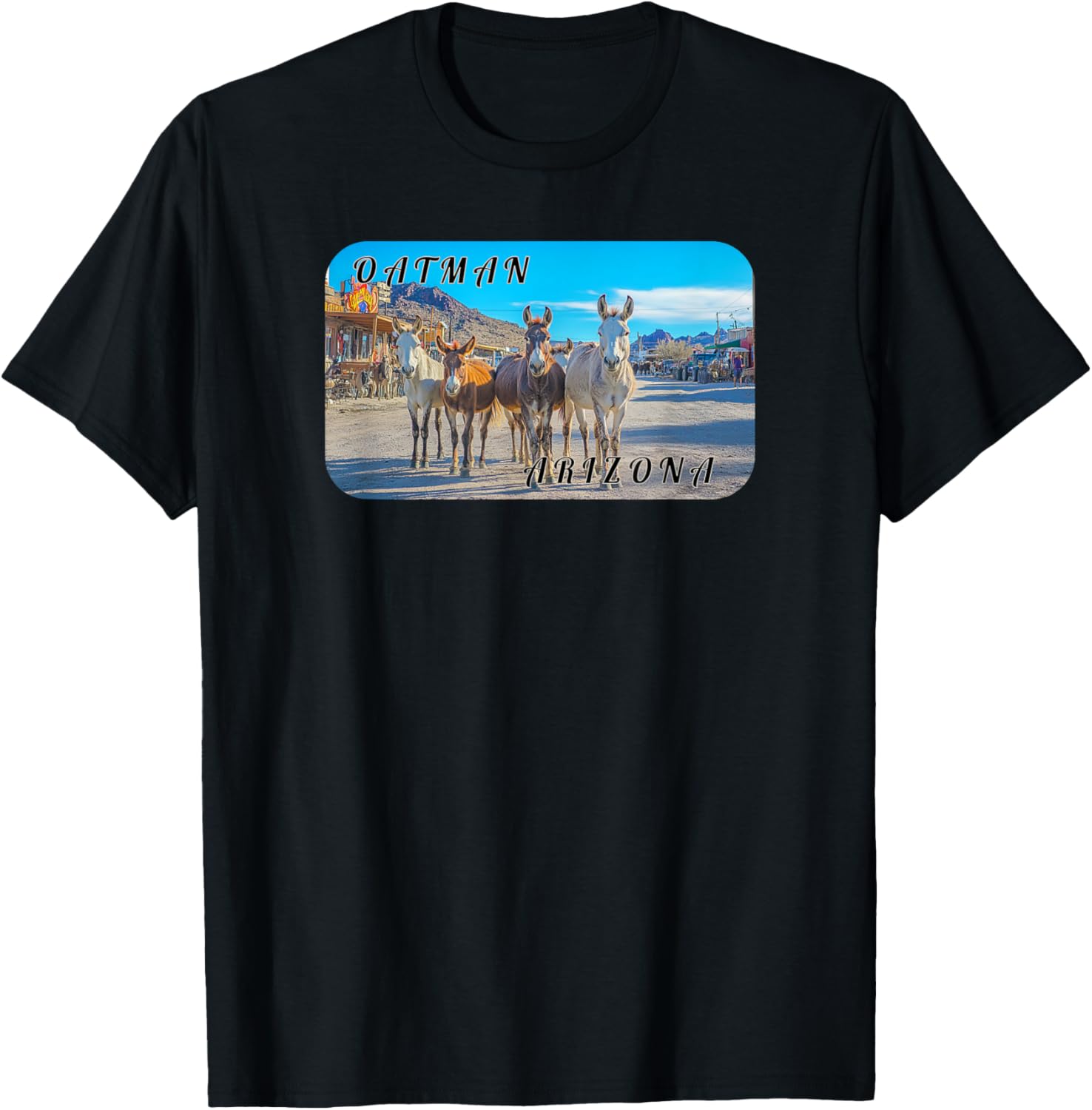 Oatman Arizona Burros T-Shirt for Animal Lovers and Adventure Seekers - 7