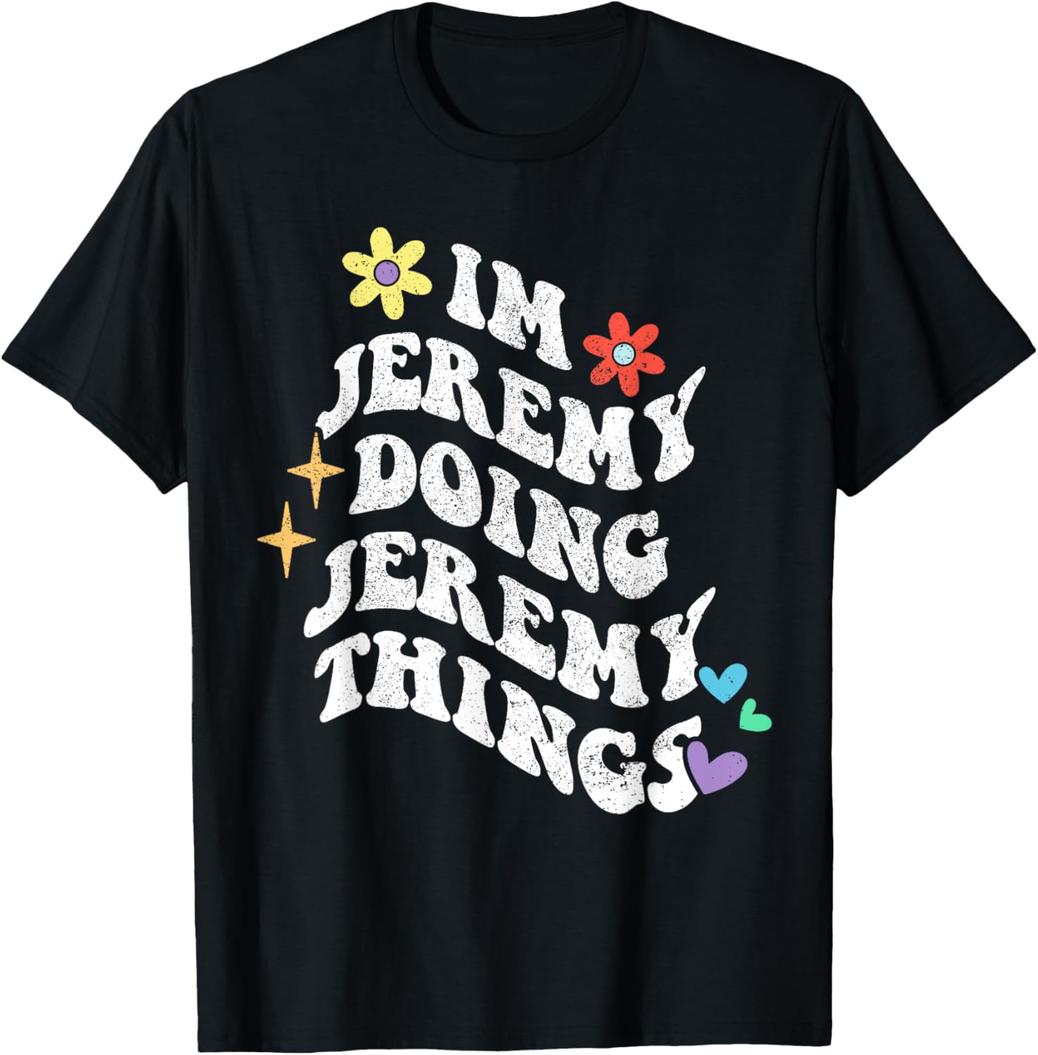 Funny Retro Groovy Jeremy Doing Things T-Shirt for Moms and Gifts - 11
